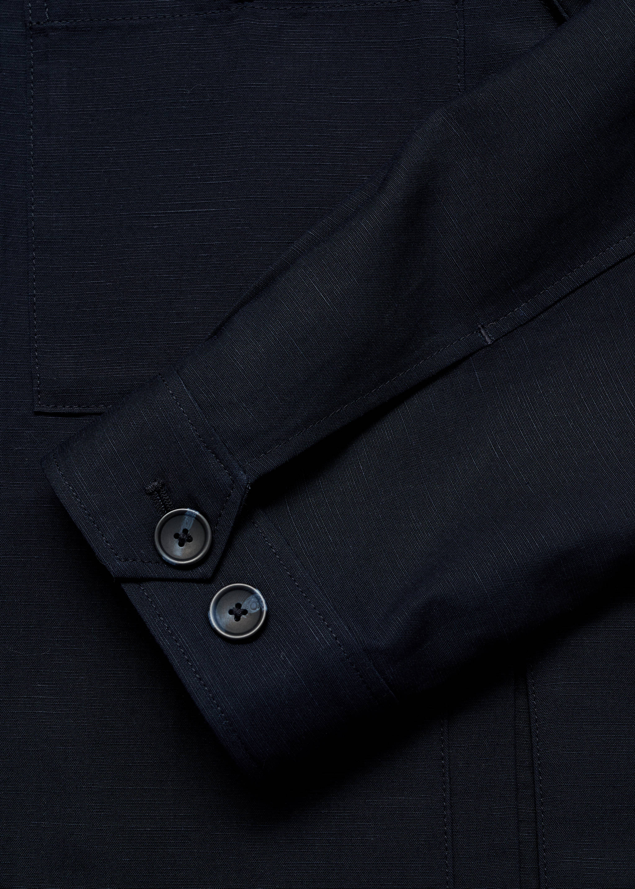 Overshirt aus Lyocell-/Leinengemisch mit Taschen - Detail des Artikels 0