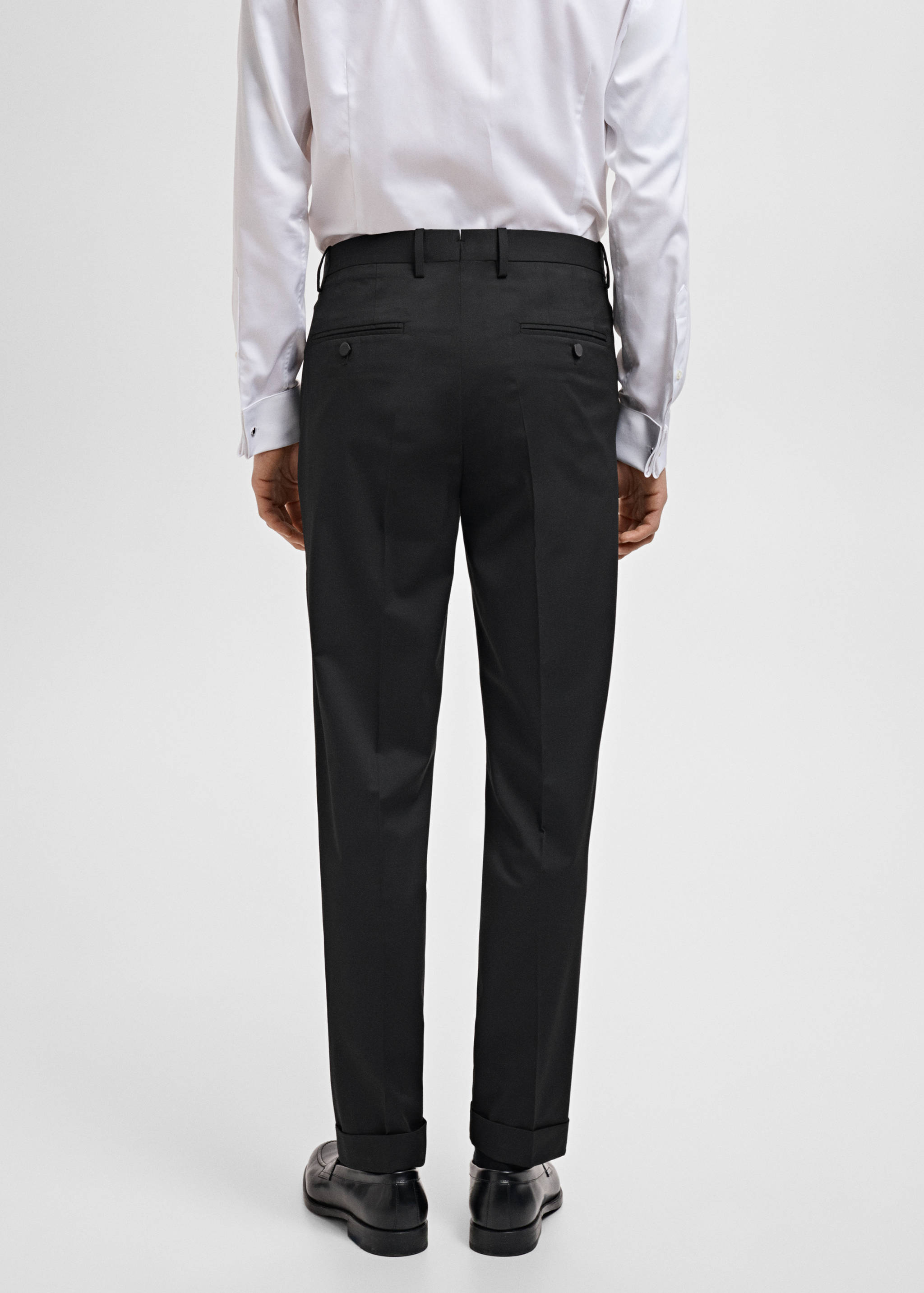 Straight-fit suit trousers - Reverse of the article