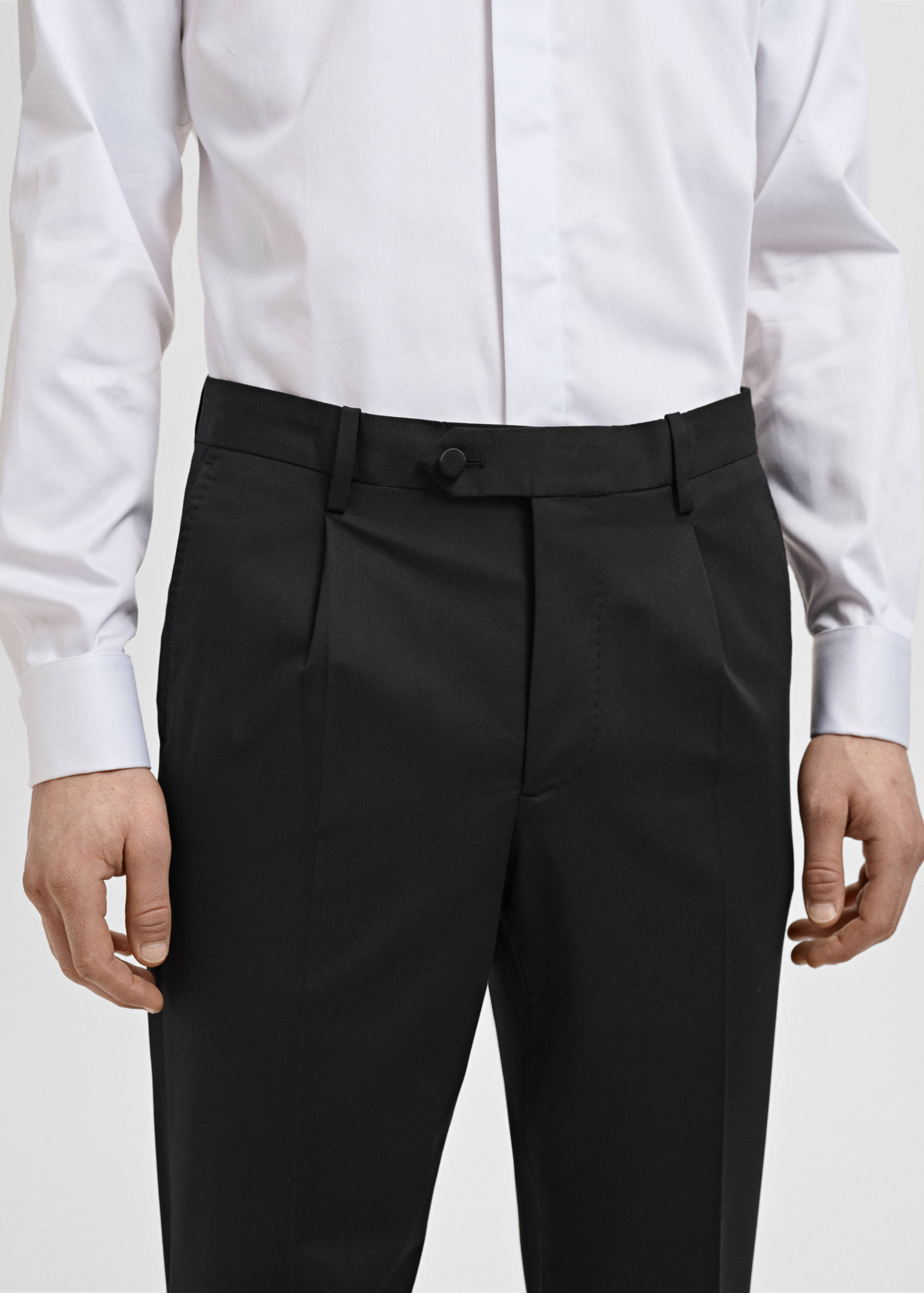 Straight-fit suit trousers - Details of the article 1