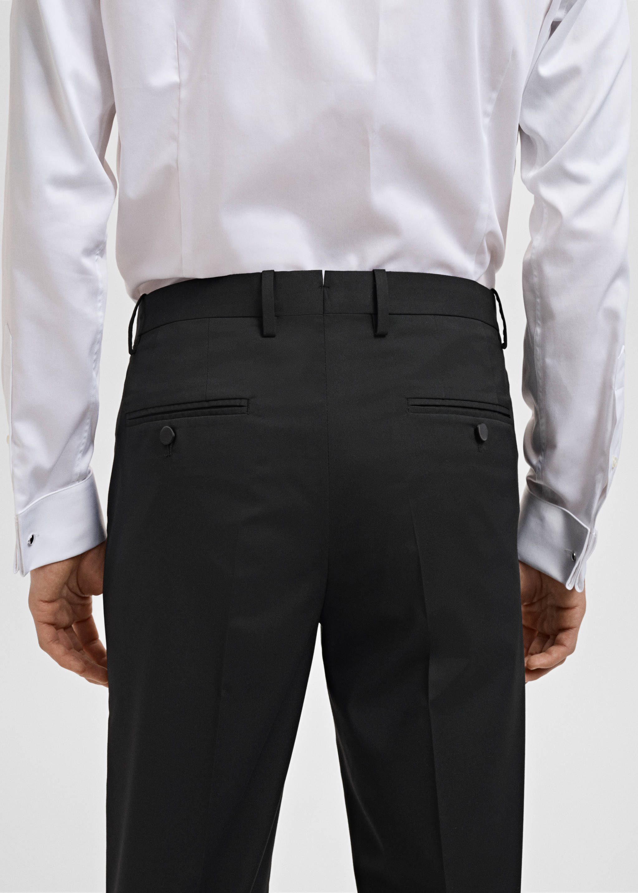 Straight-fit suit trousers - Details of the article 6