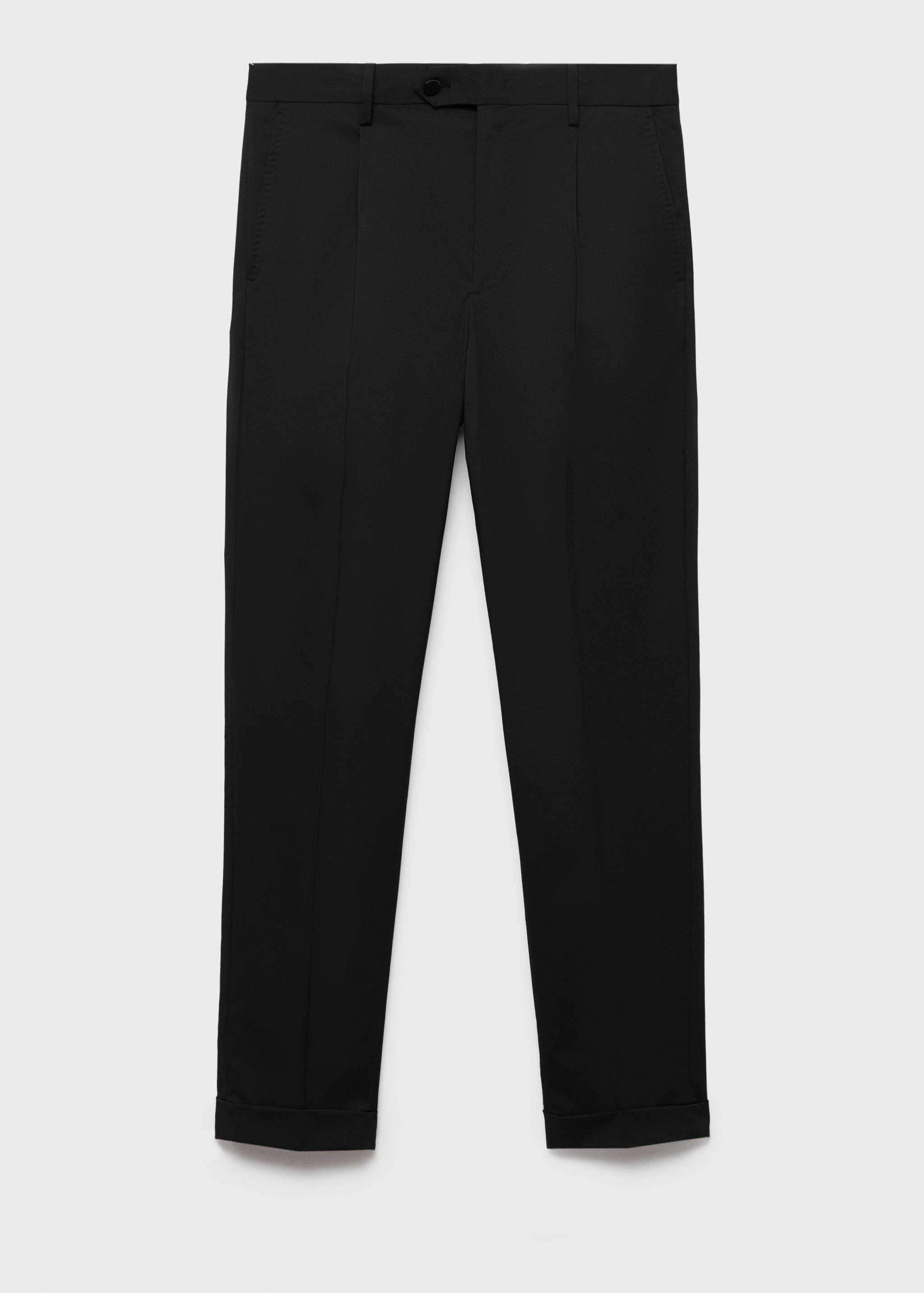 Straight-fit suit trousers - Article without model
