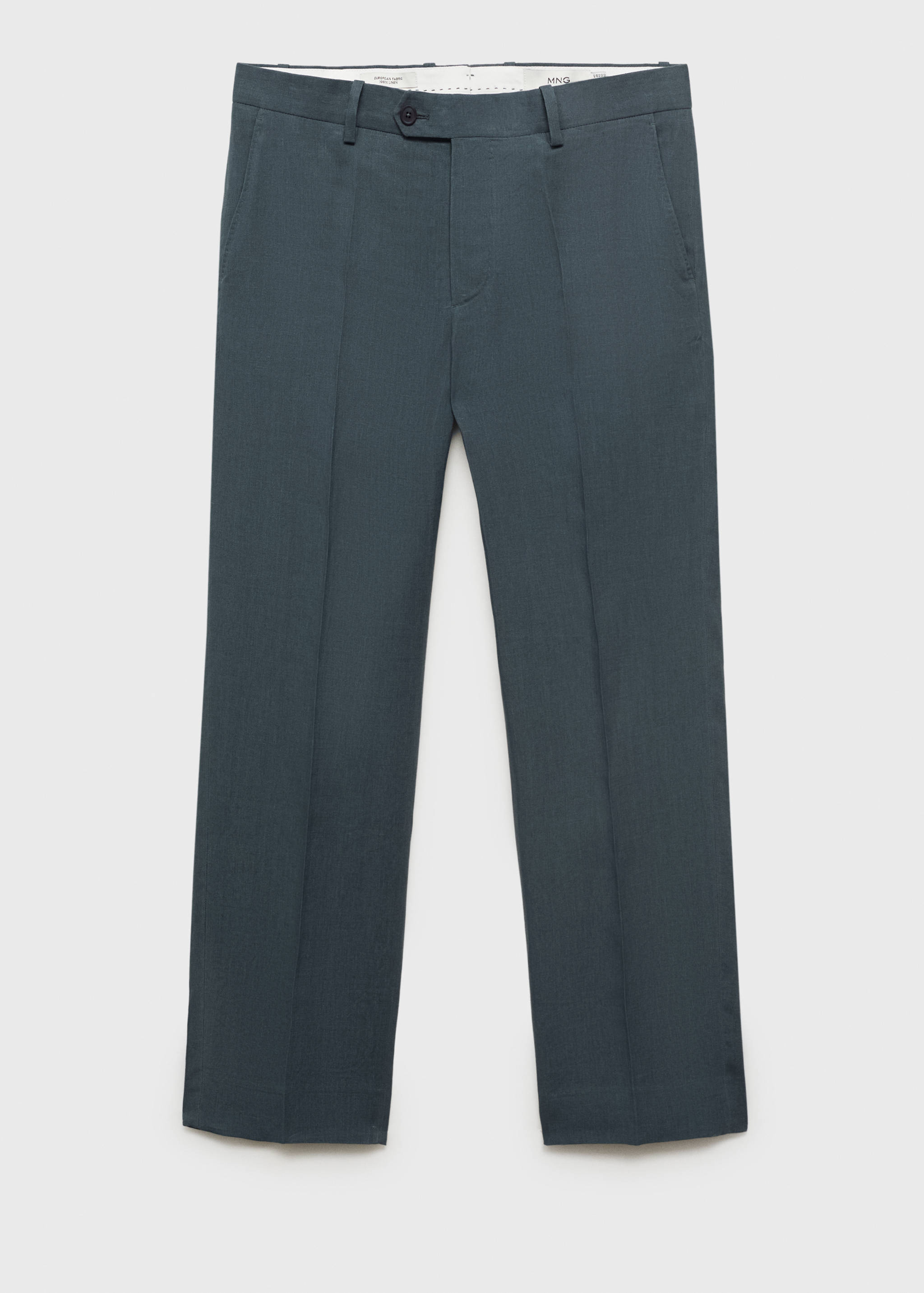 %100 keten düz kesim pantolon - Modelsiz ürün