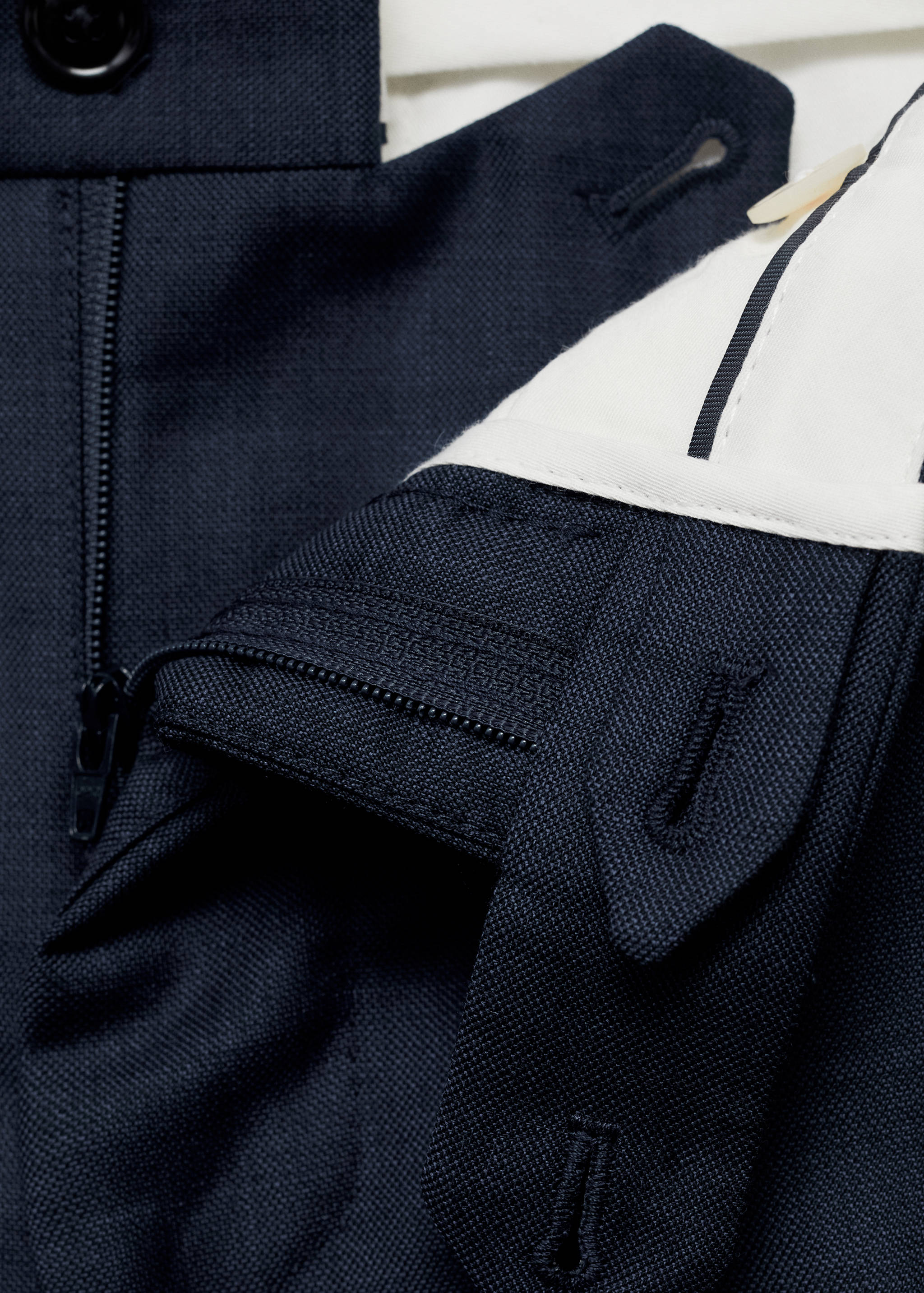 Pantalon costume Venecia 100 % laine vierge - Détail de l'article 8