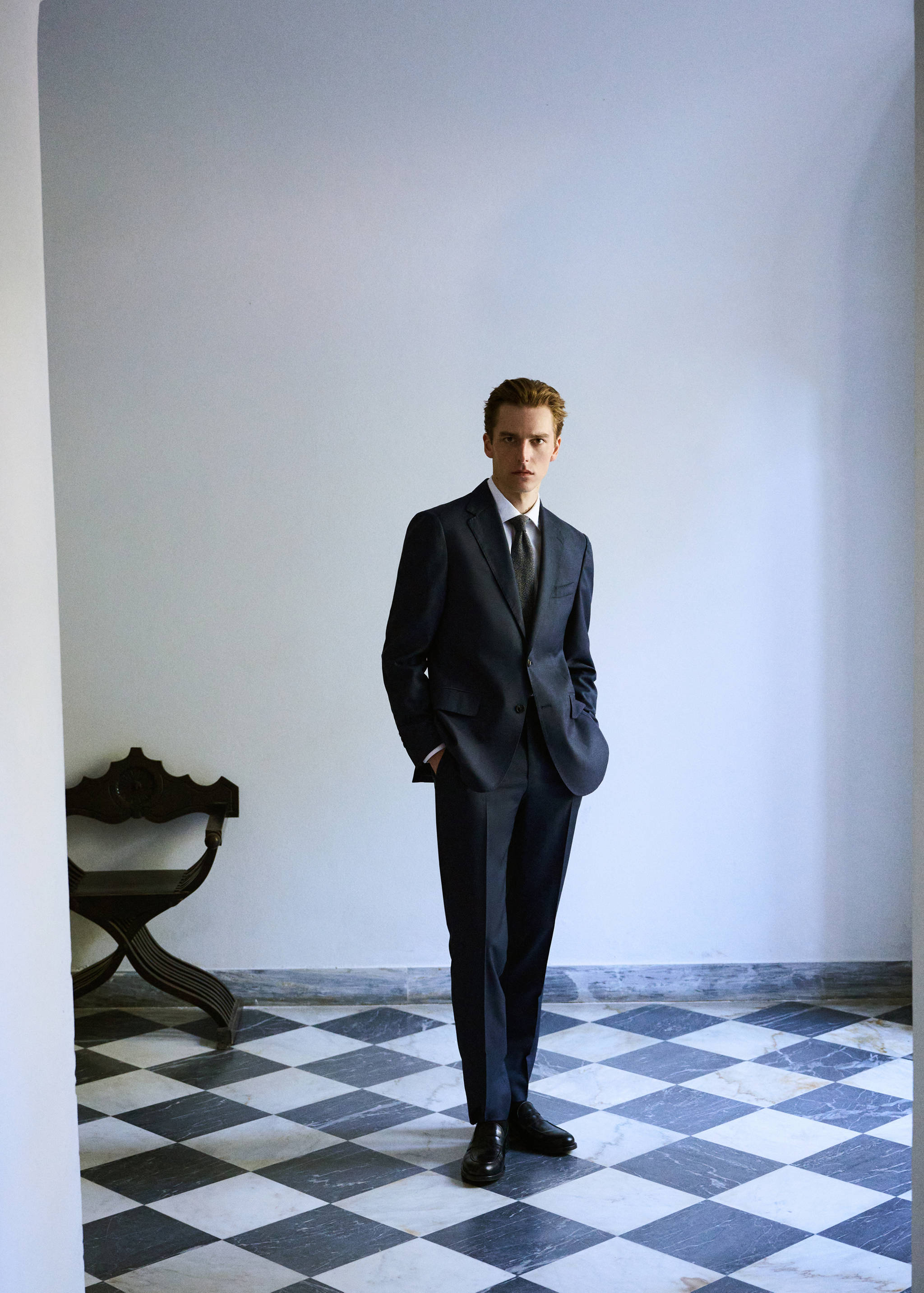 Pantalon costume Venecia 100 % laine vierge - Détail de l'article 3