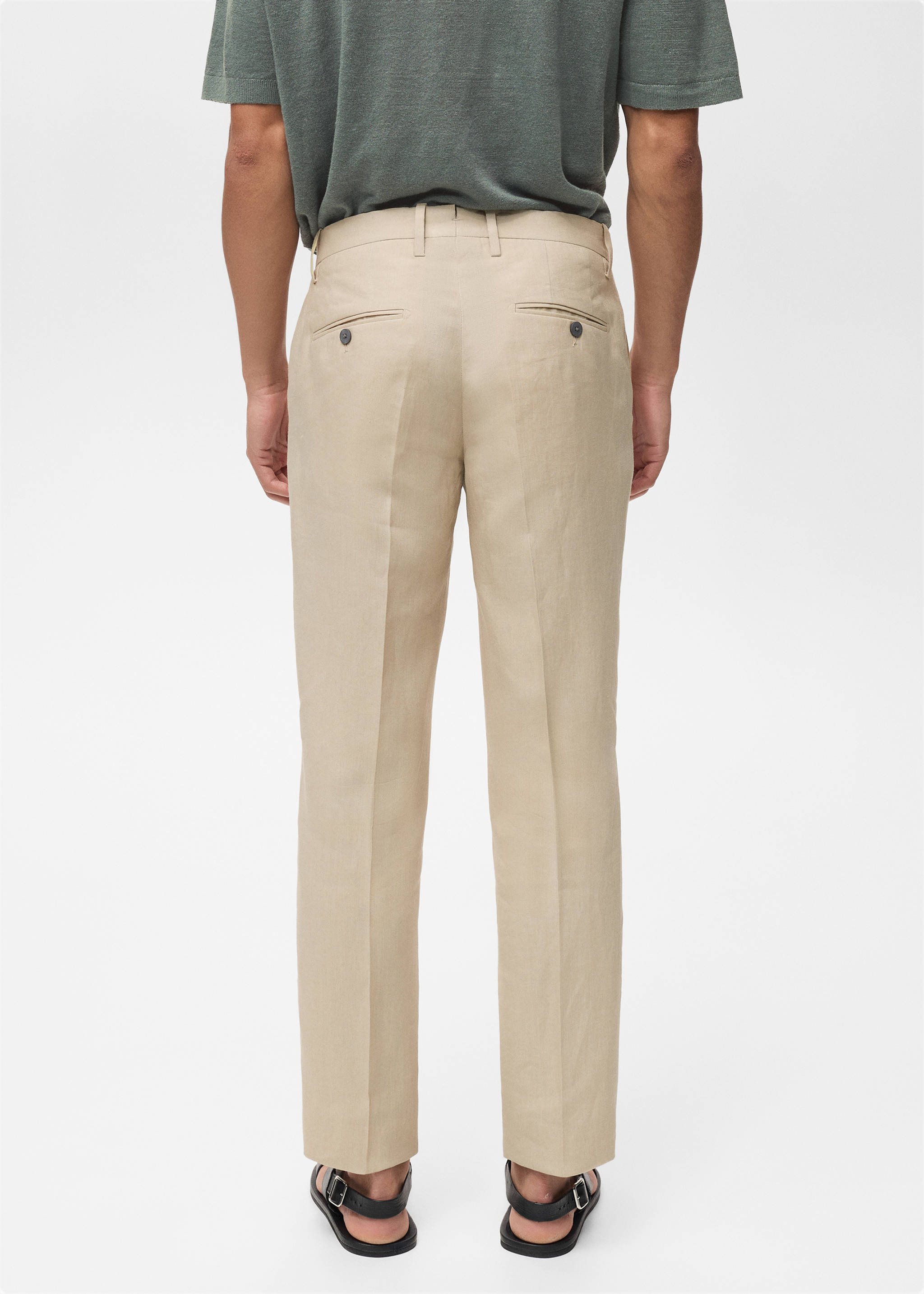 Pantalon 100 % lin slim fit - Verso de l’article
