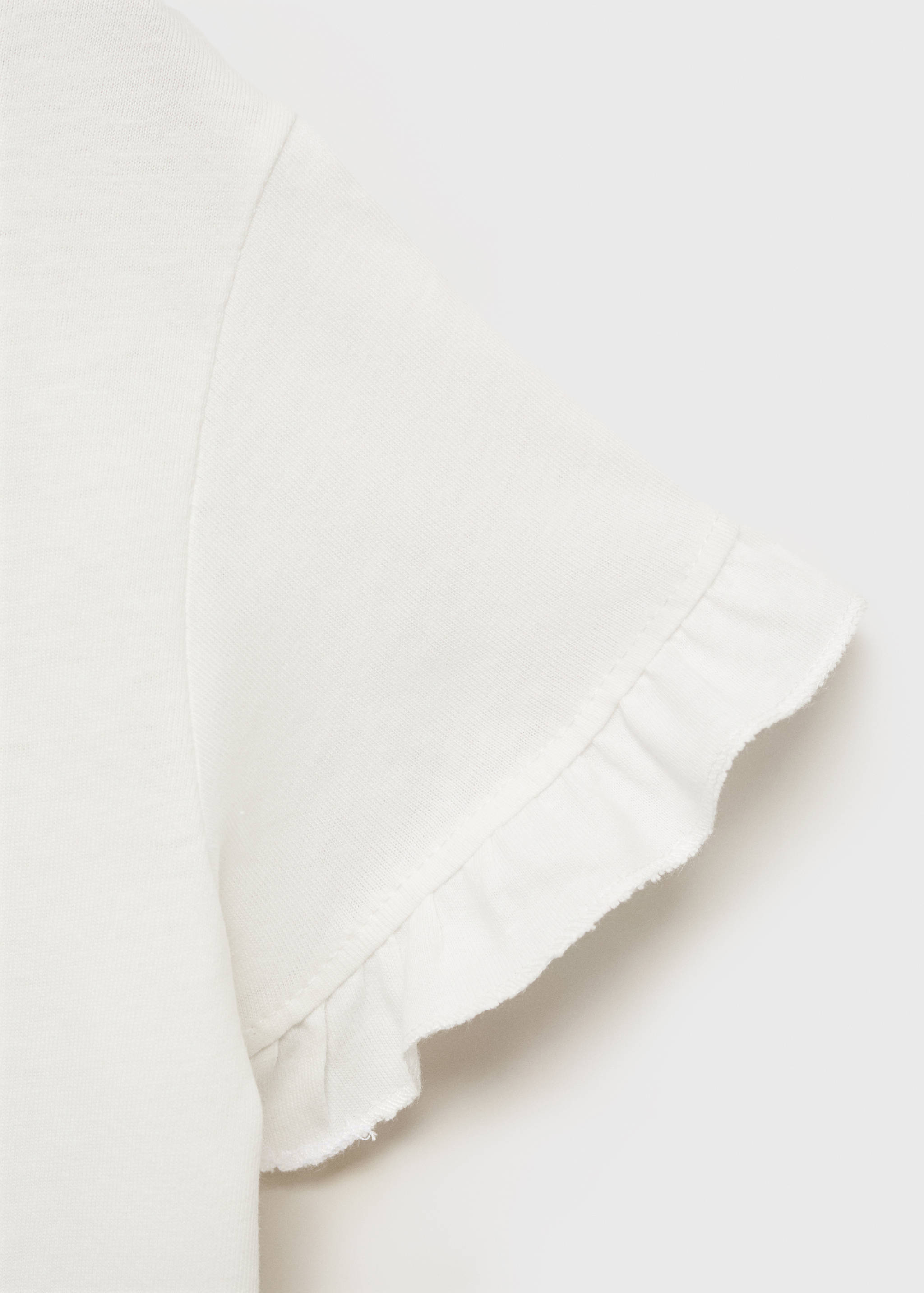 Ruffles embroidered  t-shirt - تفاصيل المنتج 0