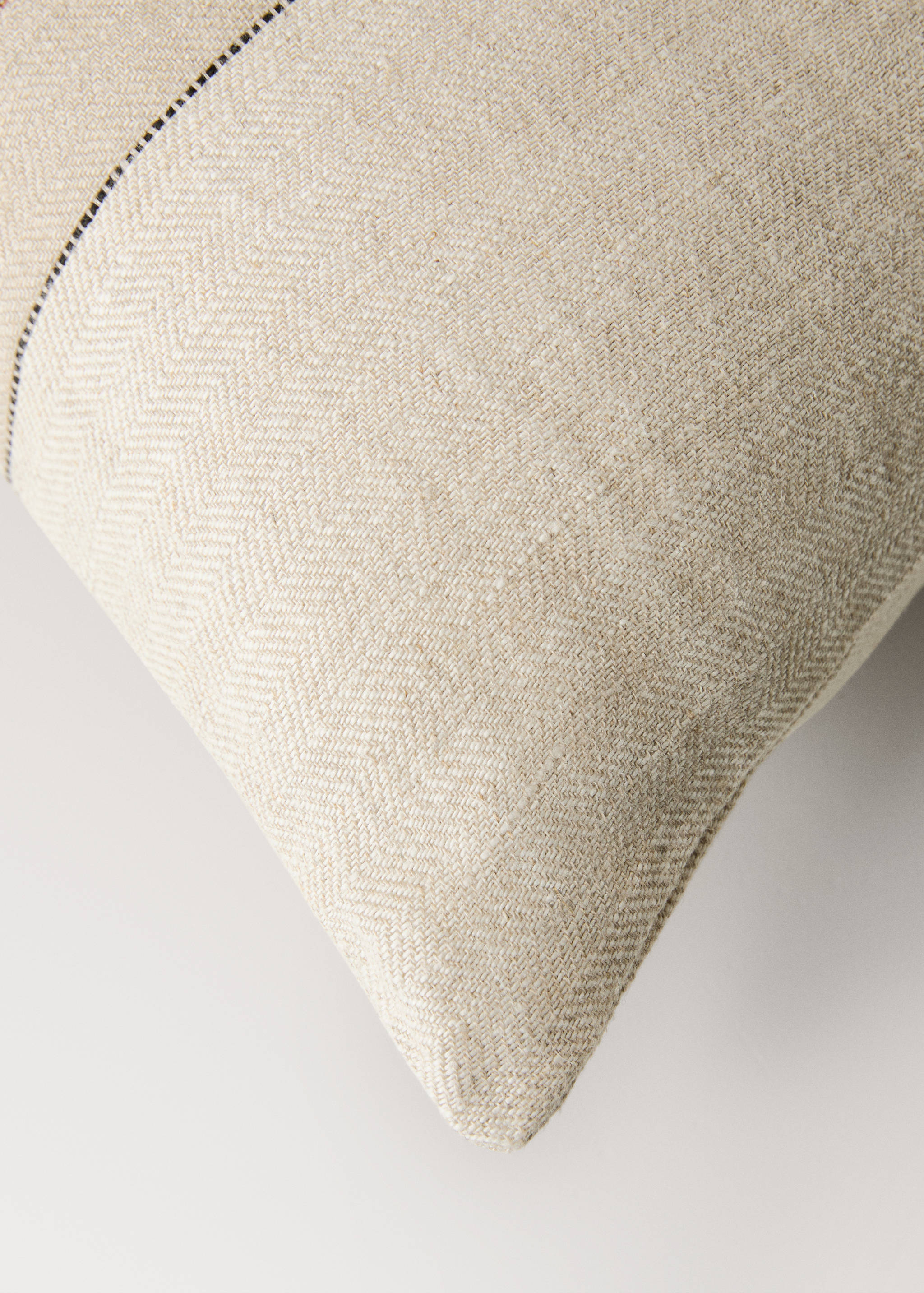 Funda cojín lino rayas tejidas 35x90 cm - Detalle del artículo 3