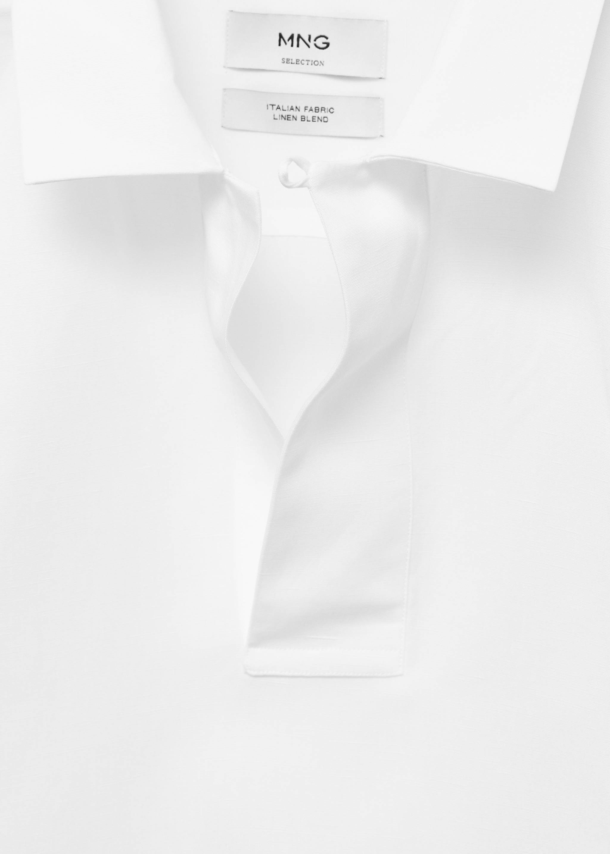 Chemise polo en lyocell et lin regular-fit - Détail de l'article 8