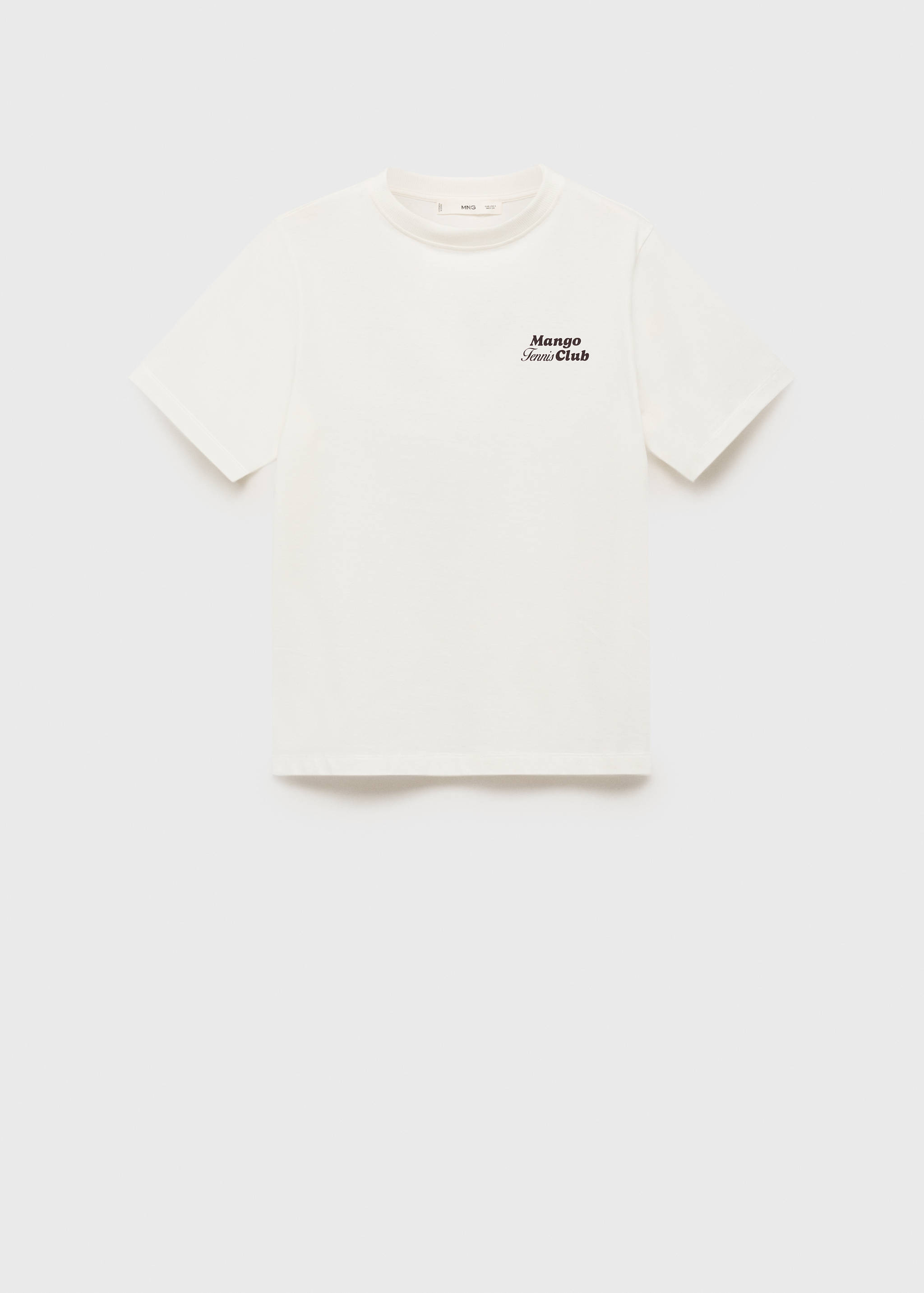 Camiseta algodón mensaje estampado - Artículo sin modelo