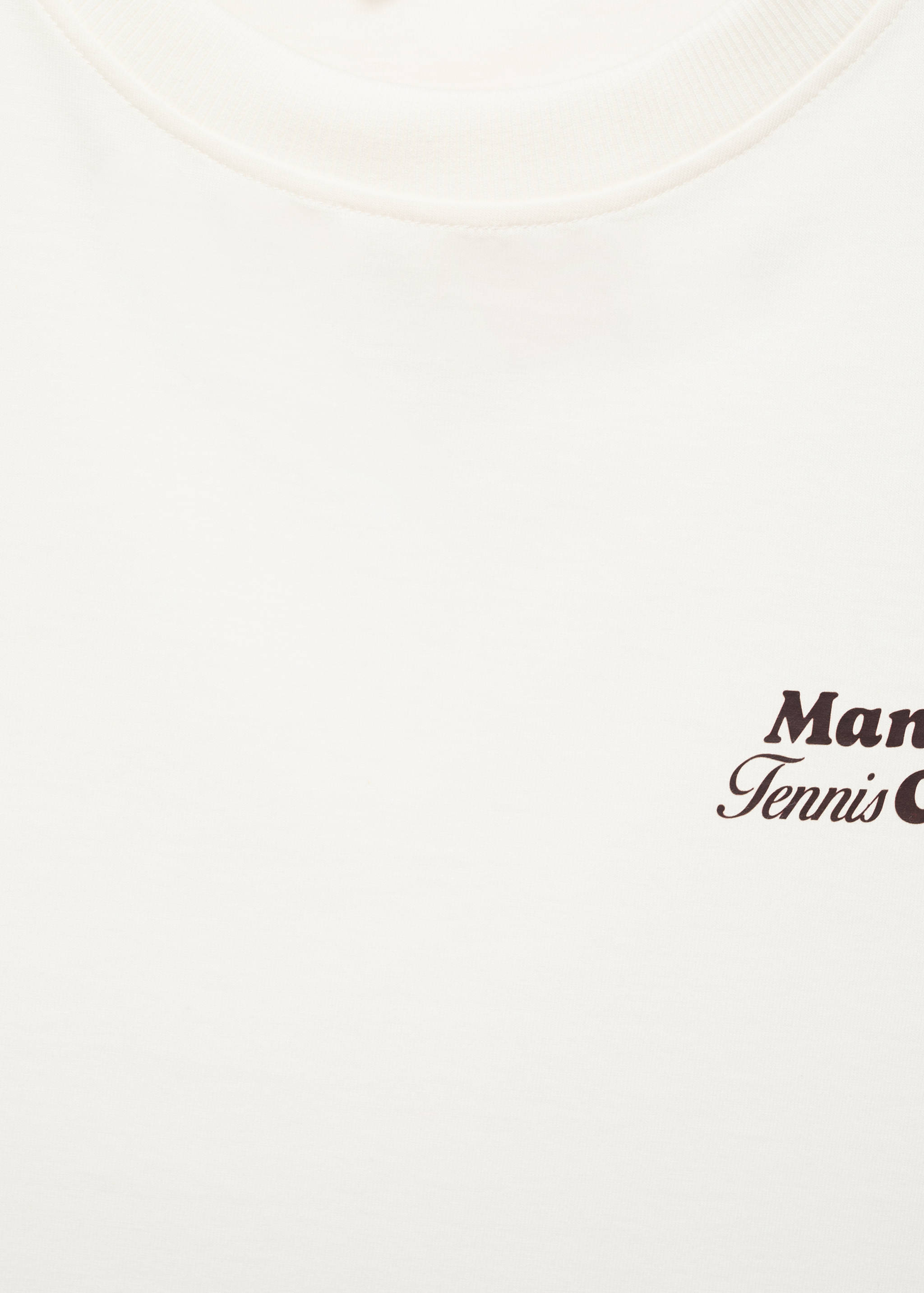 Camiseta algodón mensaje estampado - Reverso del artículo