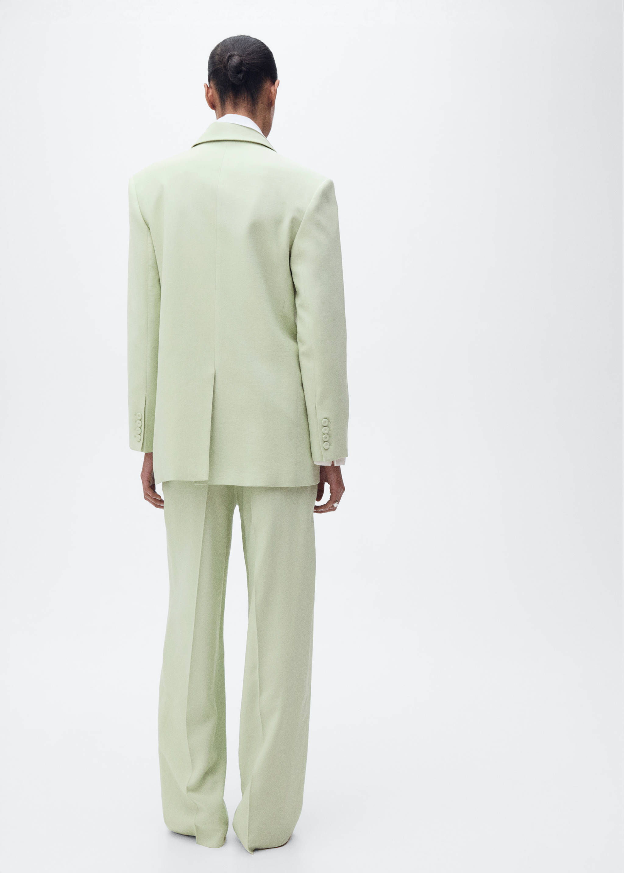 Straight-fit suit pants - Reverse of the article