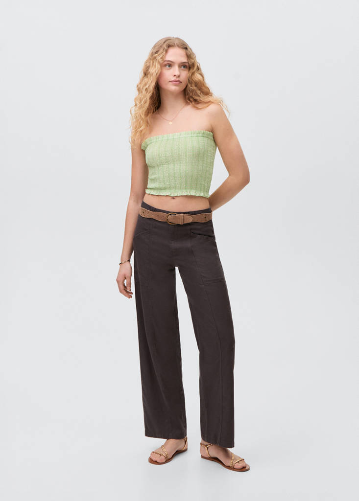 Strapless top — Lime