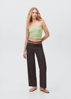 Strapless top — Lime 3