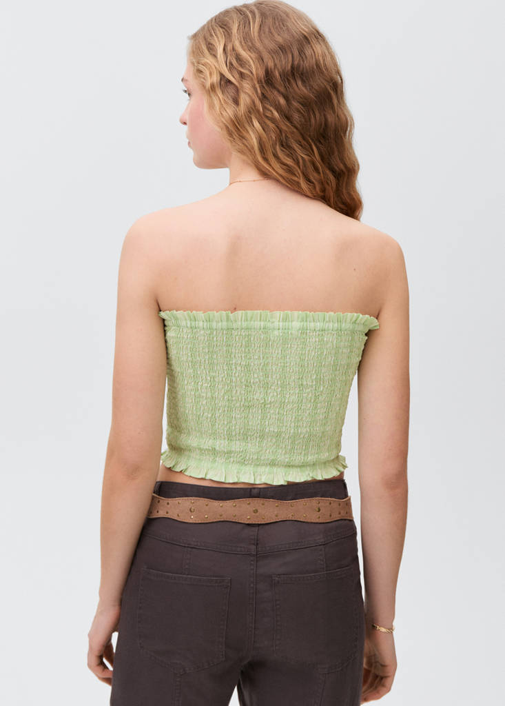 Strapless top — Lime