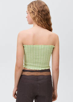 Strapless top — Lime 8