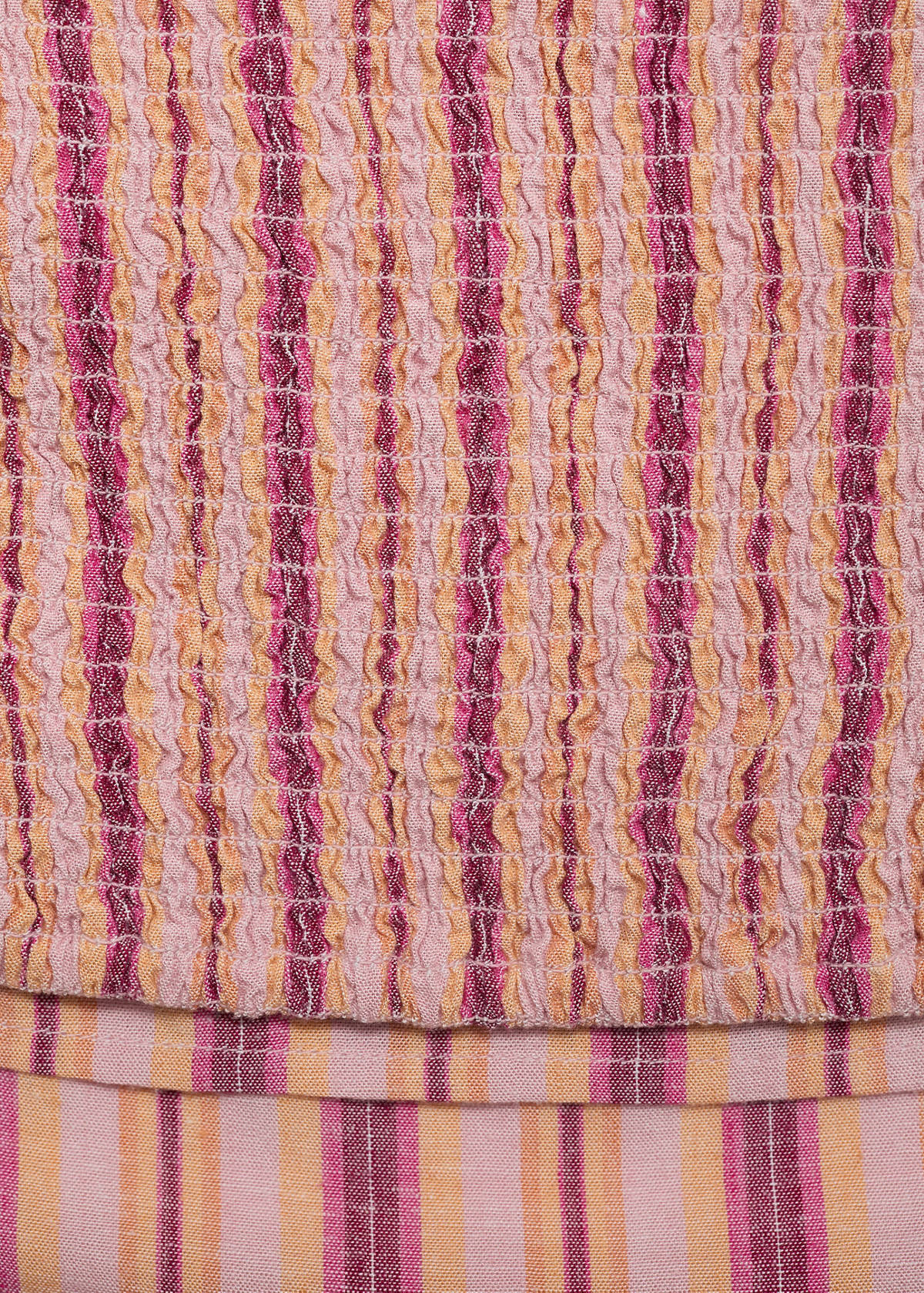 Striped linen top — Lime