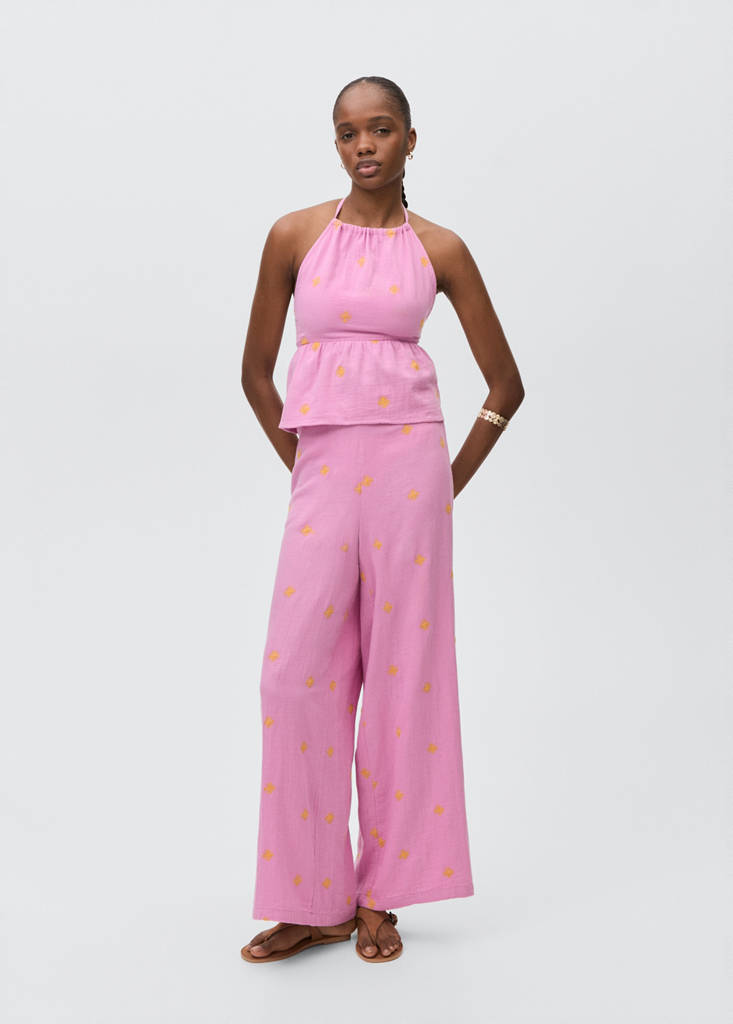 Halter top with open back — Pink