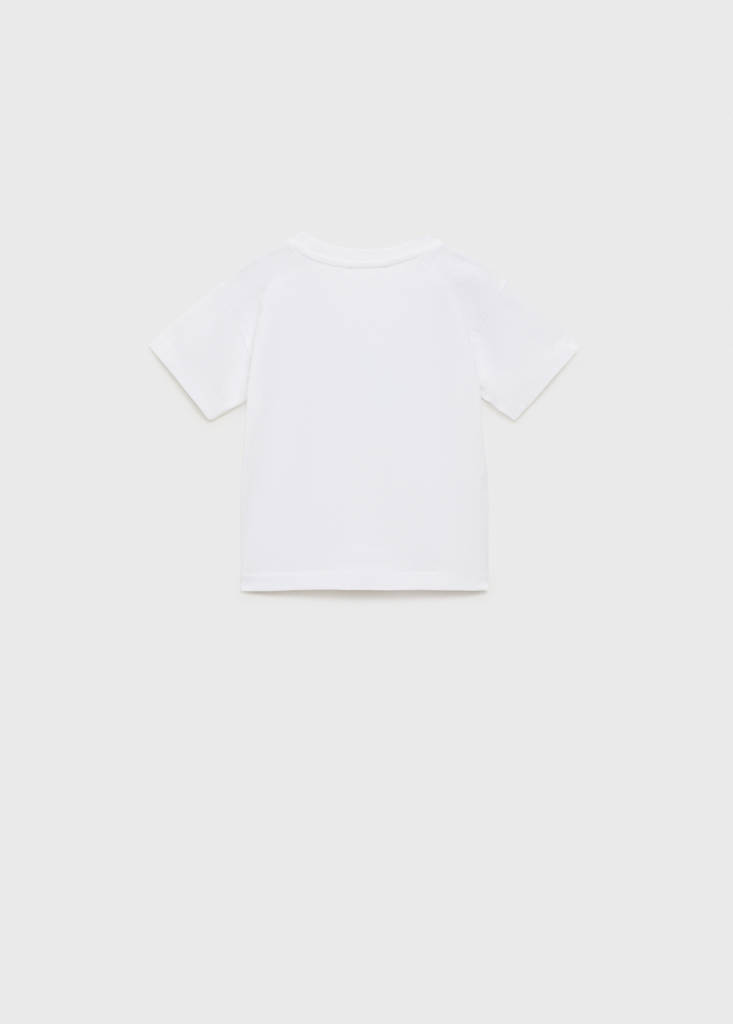 Printed cotton-blend t-shirt — Off White