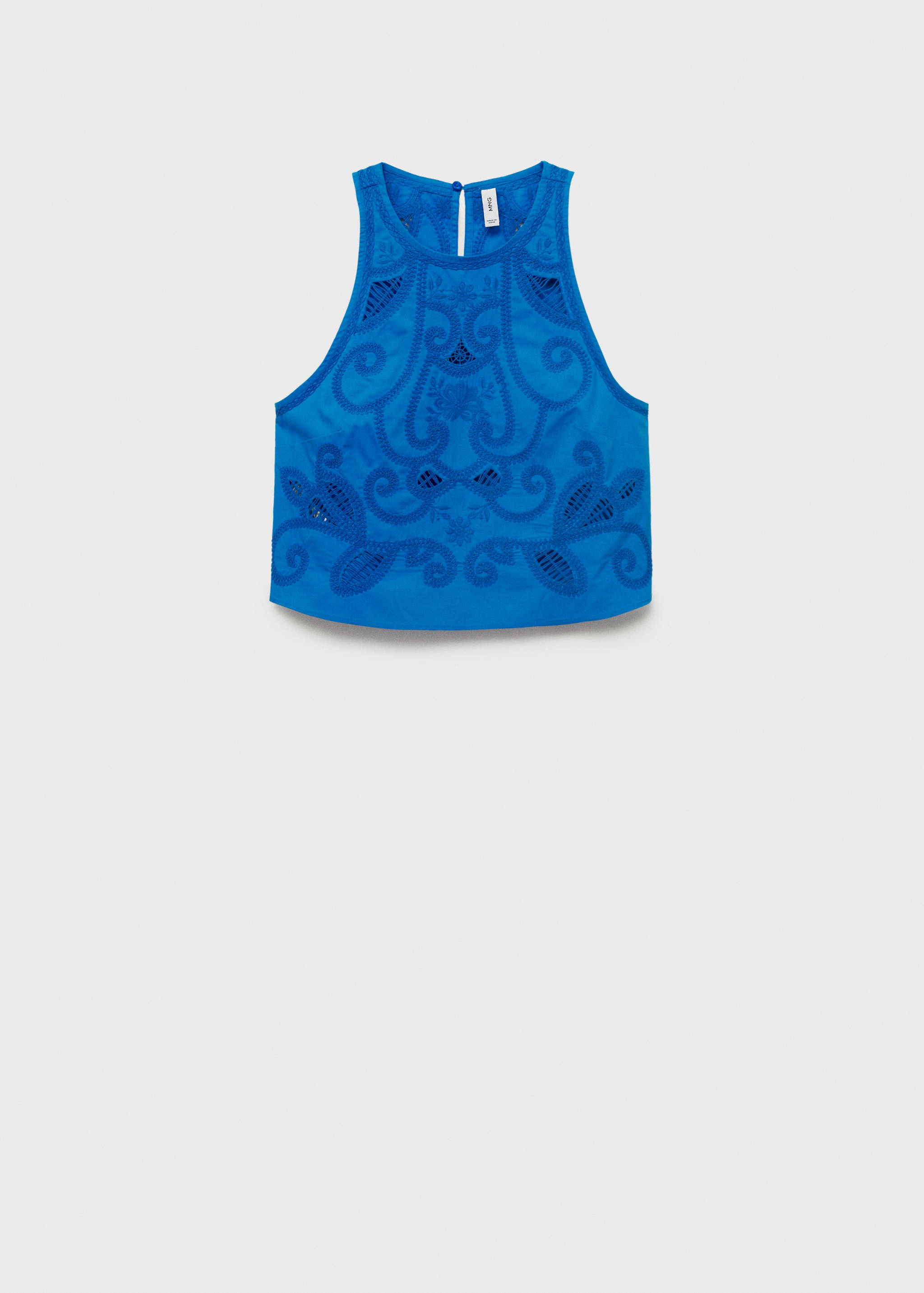 Embroidered cotton top - Article without model