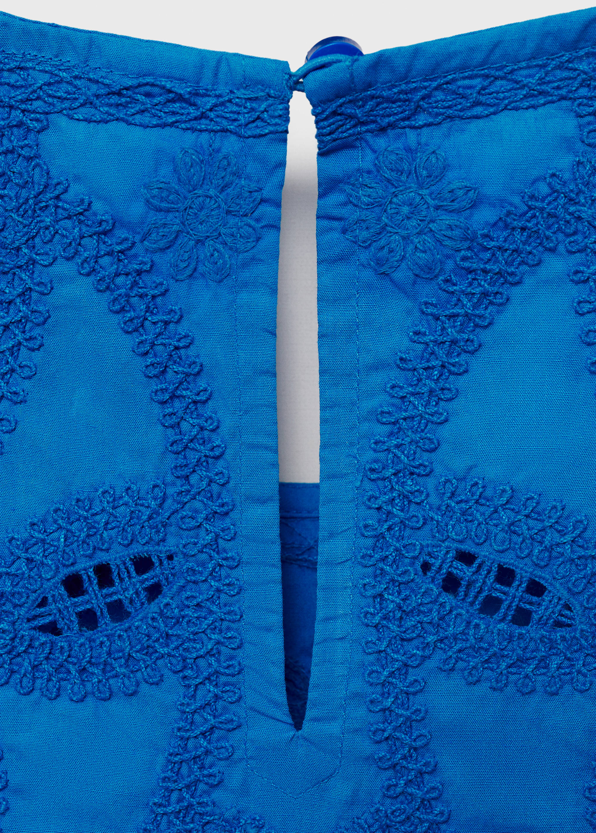 Embroidered cotton top - Details of the article 0