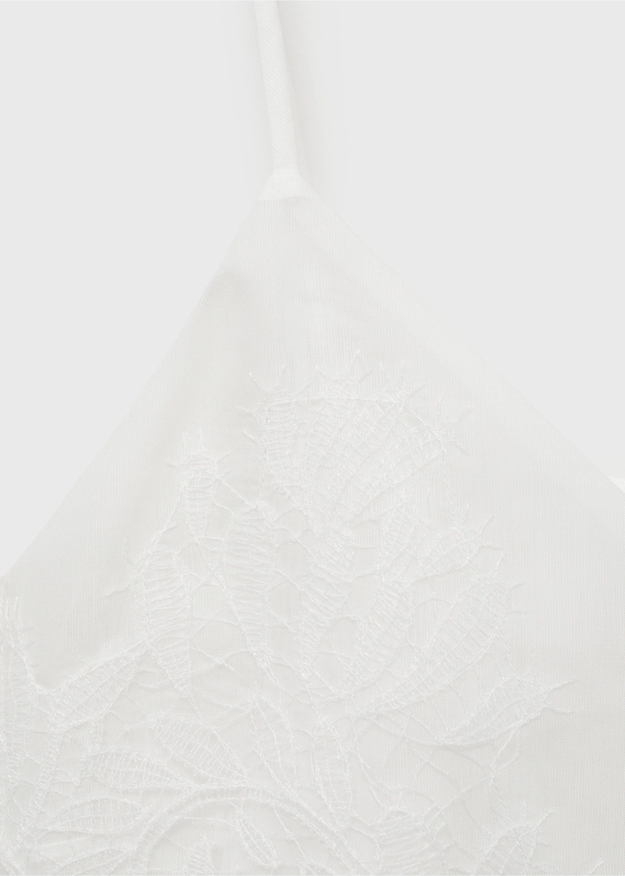 Lace strap top - Details of the article 8, Off White. Ref: 87018651-00.