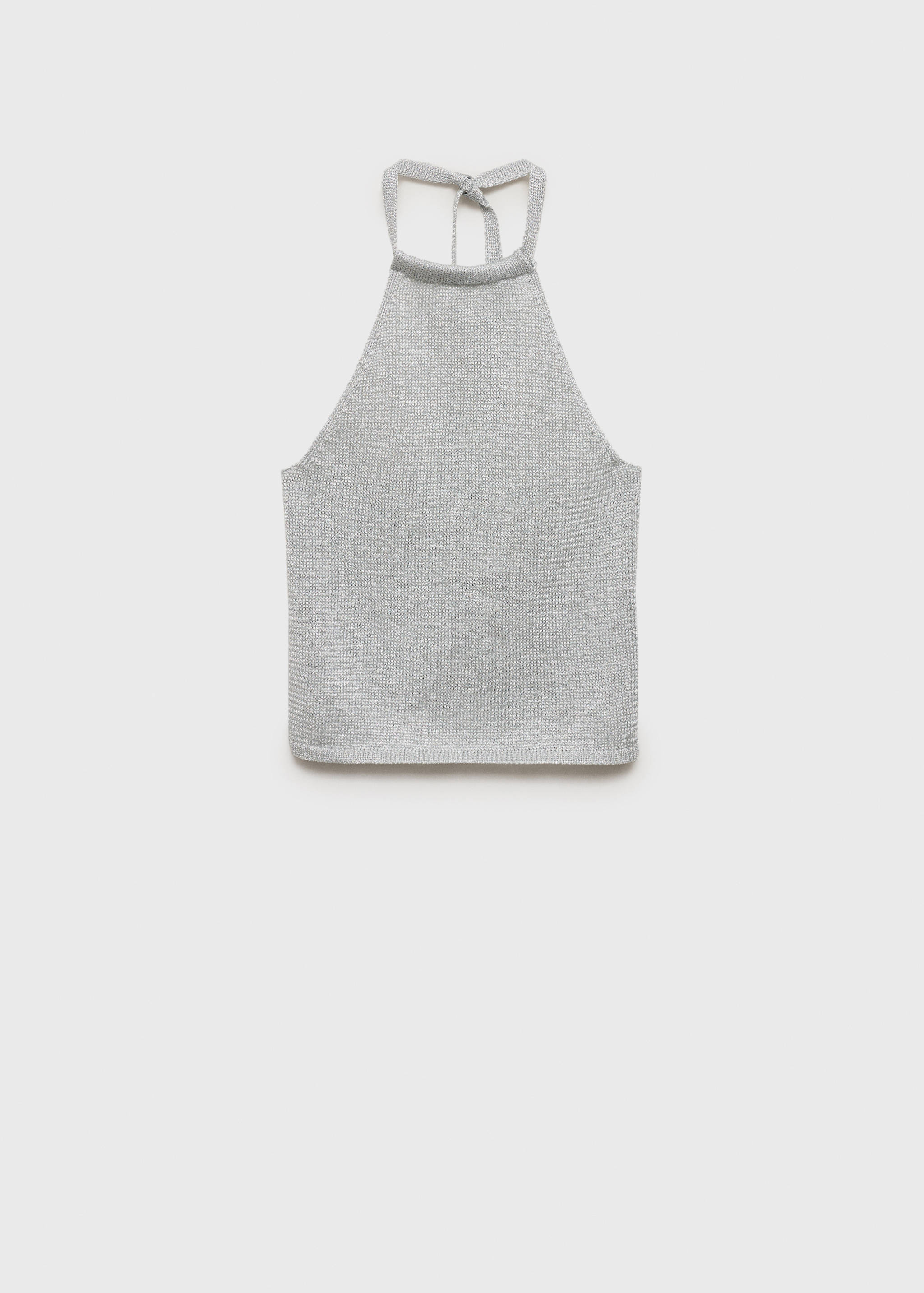 Halter-neck lurex knitted top - Article without model