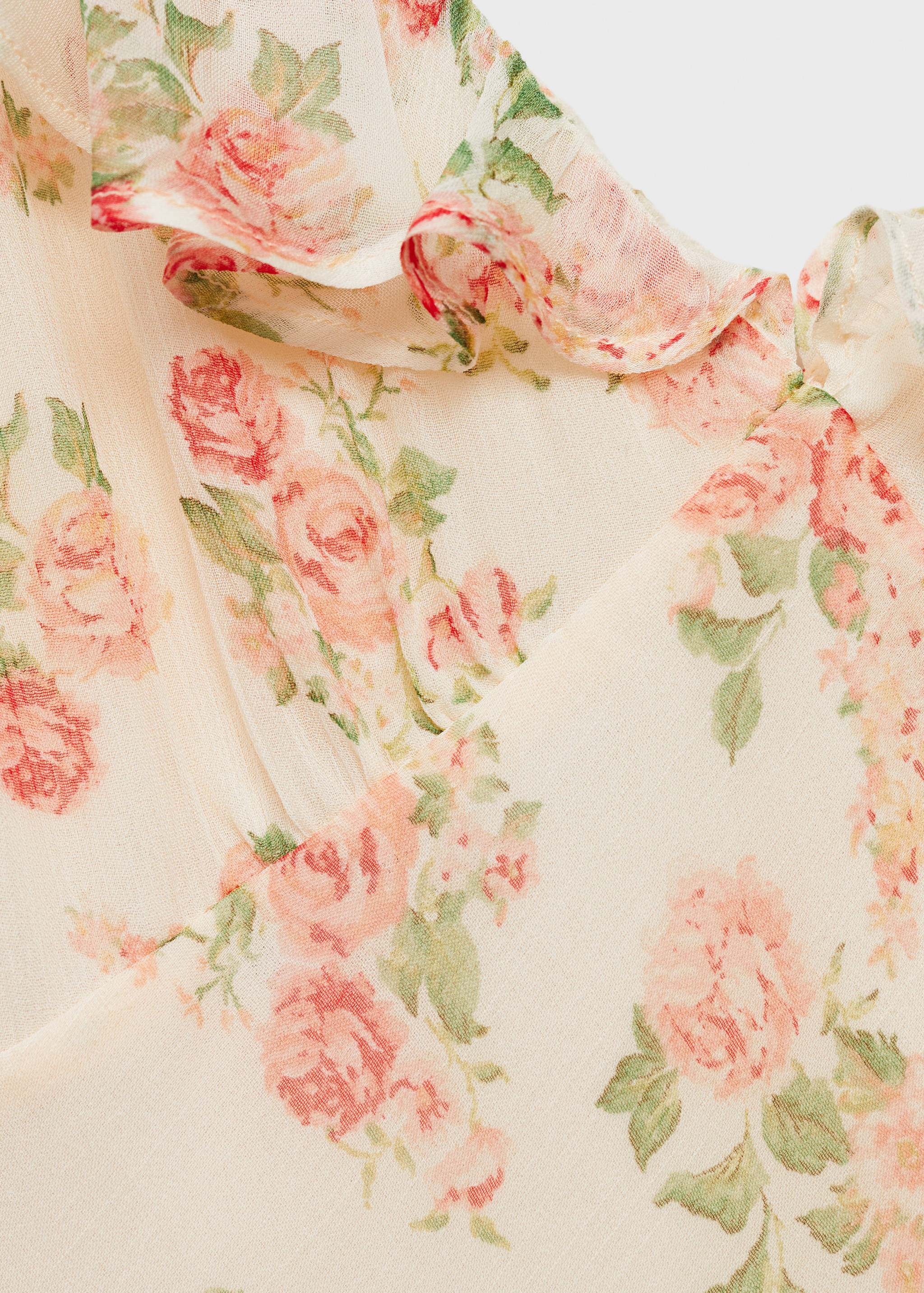 Floral midi-dress with bow - Details of the article 8