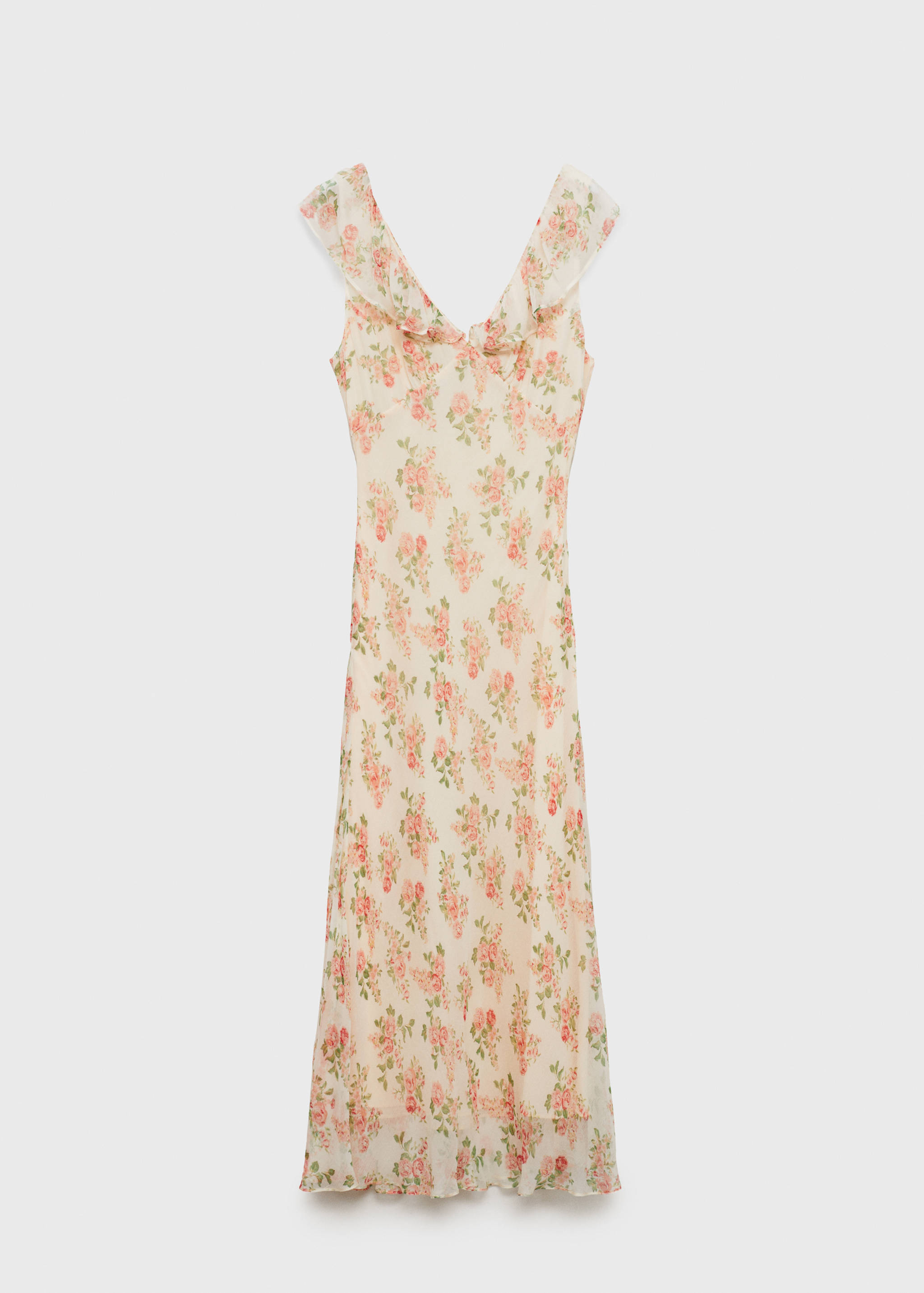 Floral midi-dress with bow - Article without model