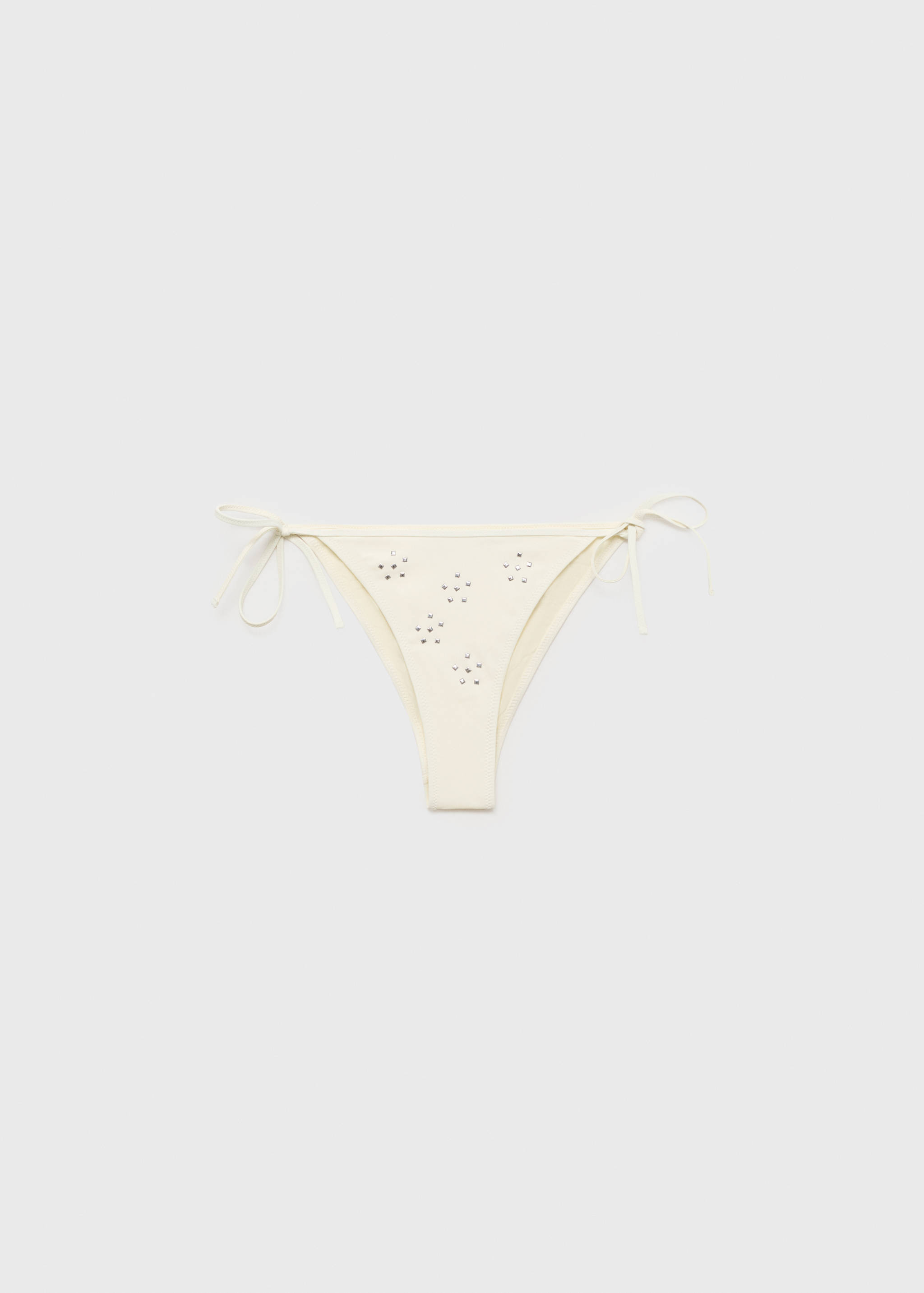 Bikini bottoms with metallic appliqués - Article without model