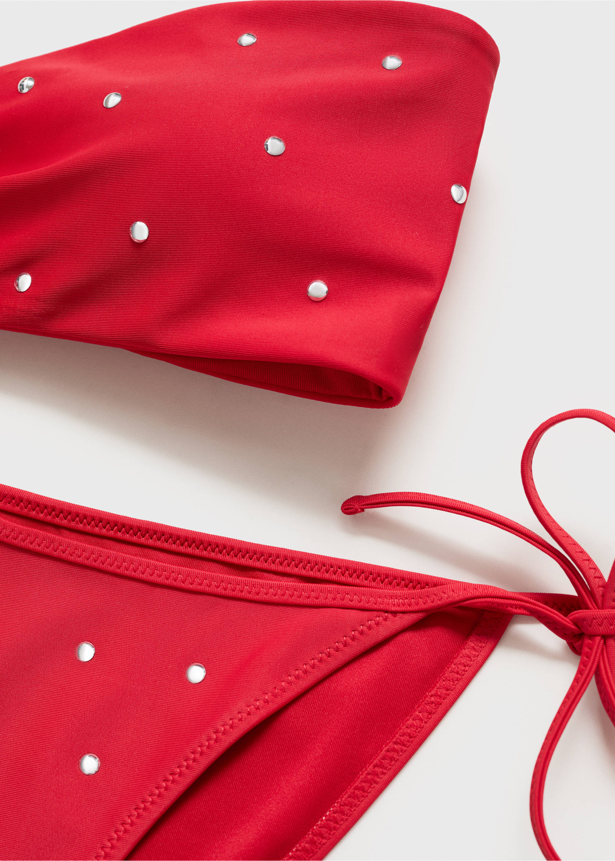 Metalik aplikeli bikini altı - Ürün detayı 0, Kırmızı. Ref: 87019216-00.