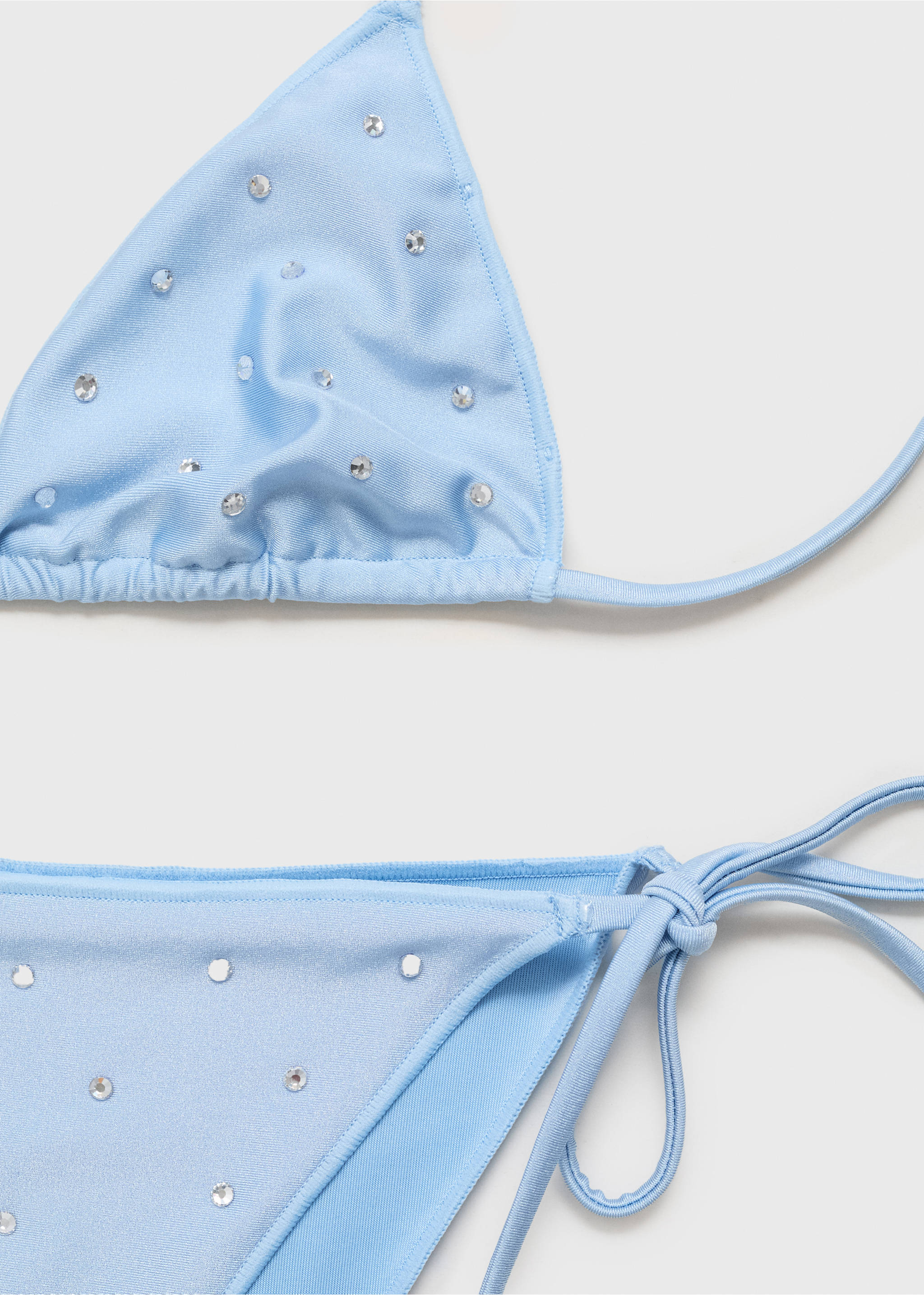Strass taşlı bikini üstü - Ürün detayı 0, Gök Mavisi. Ref: 87019220-00.