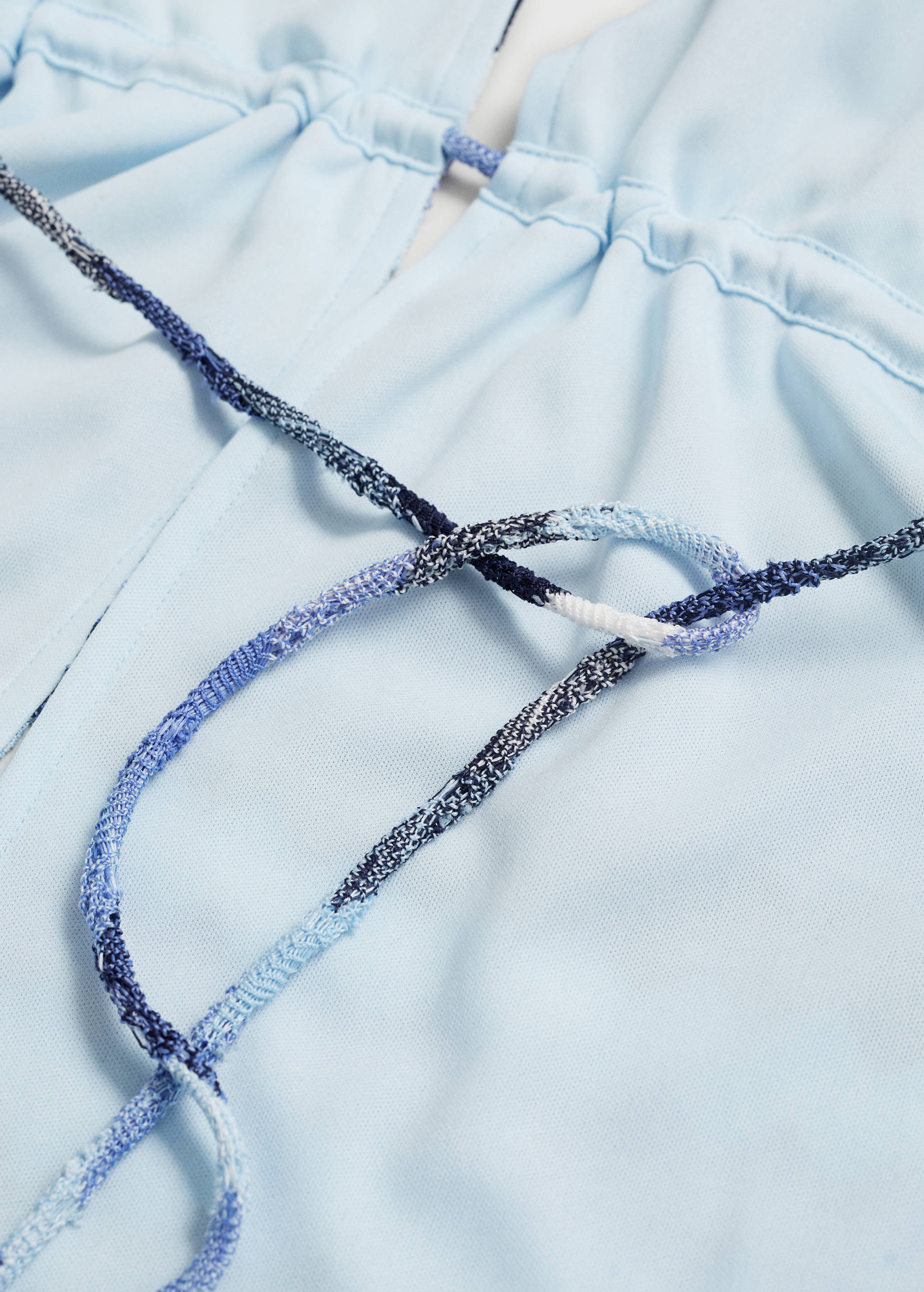 Zig-zag knitted top with lace pattern - Details of the article 0