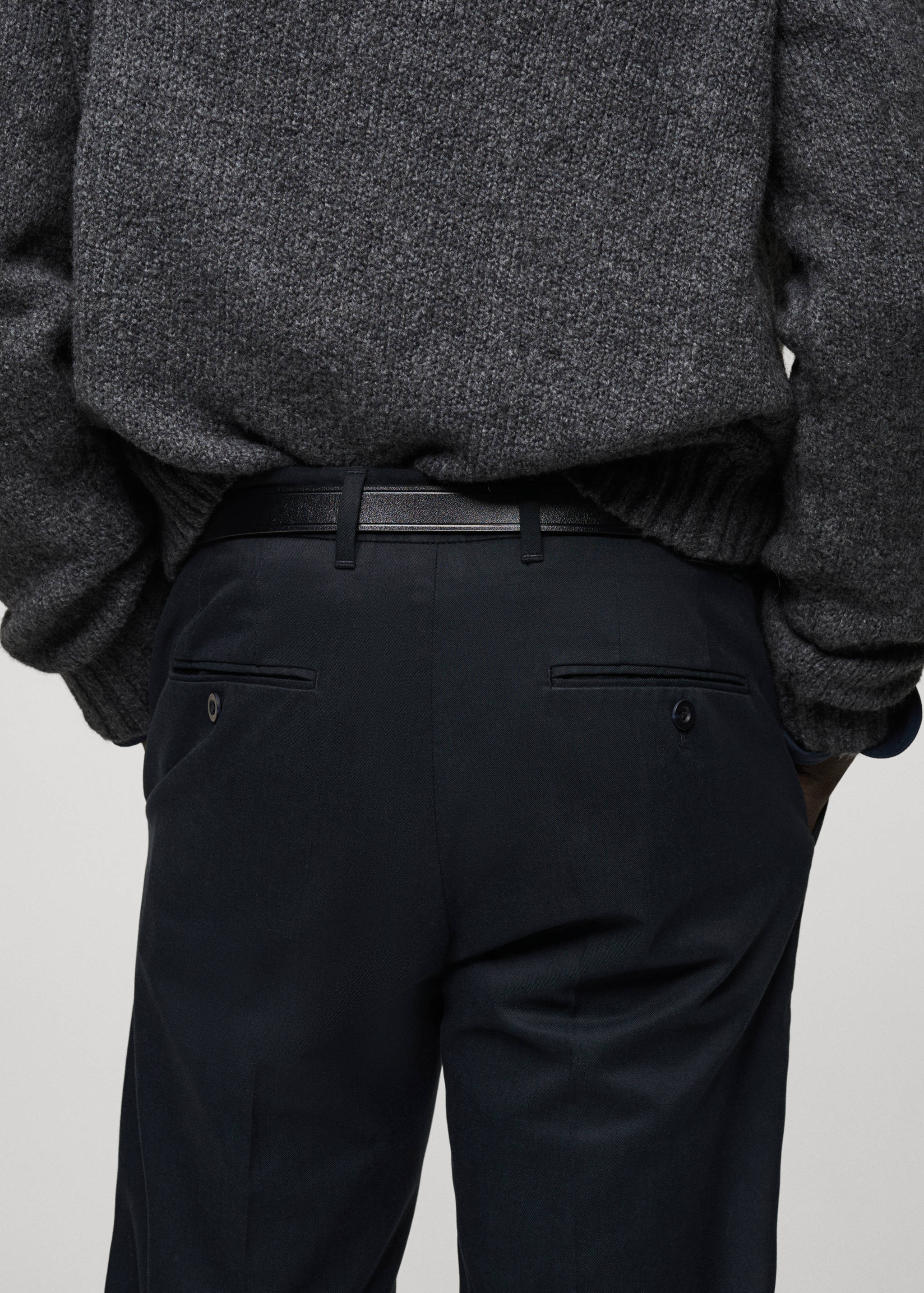 Regular-fit cotton trousers - Details of the article 6