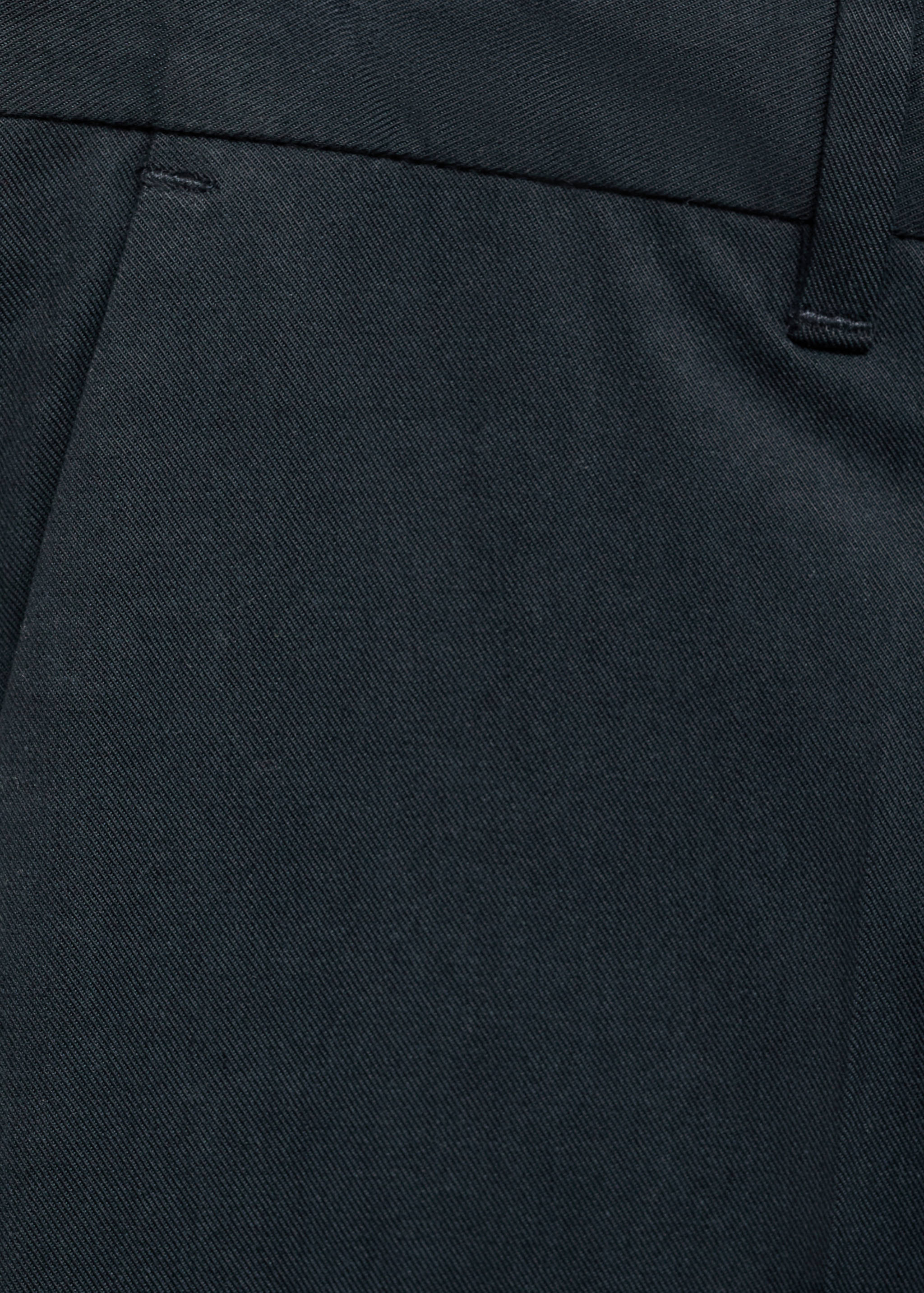 Regular-fit cotton trousers - Details of the article 0