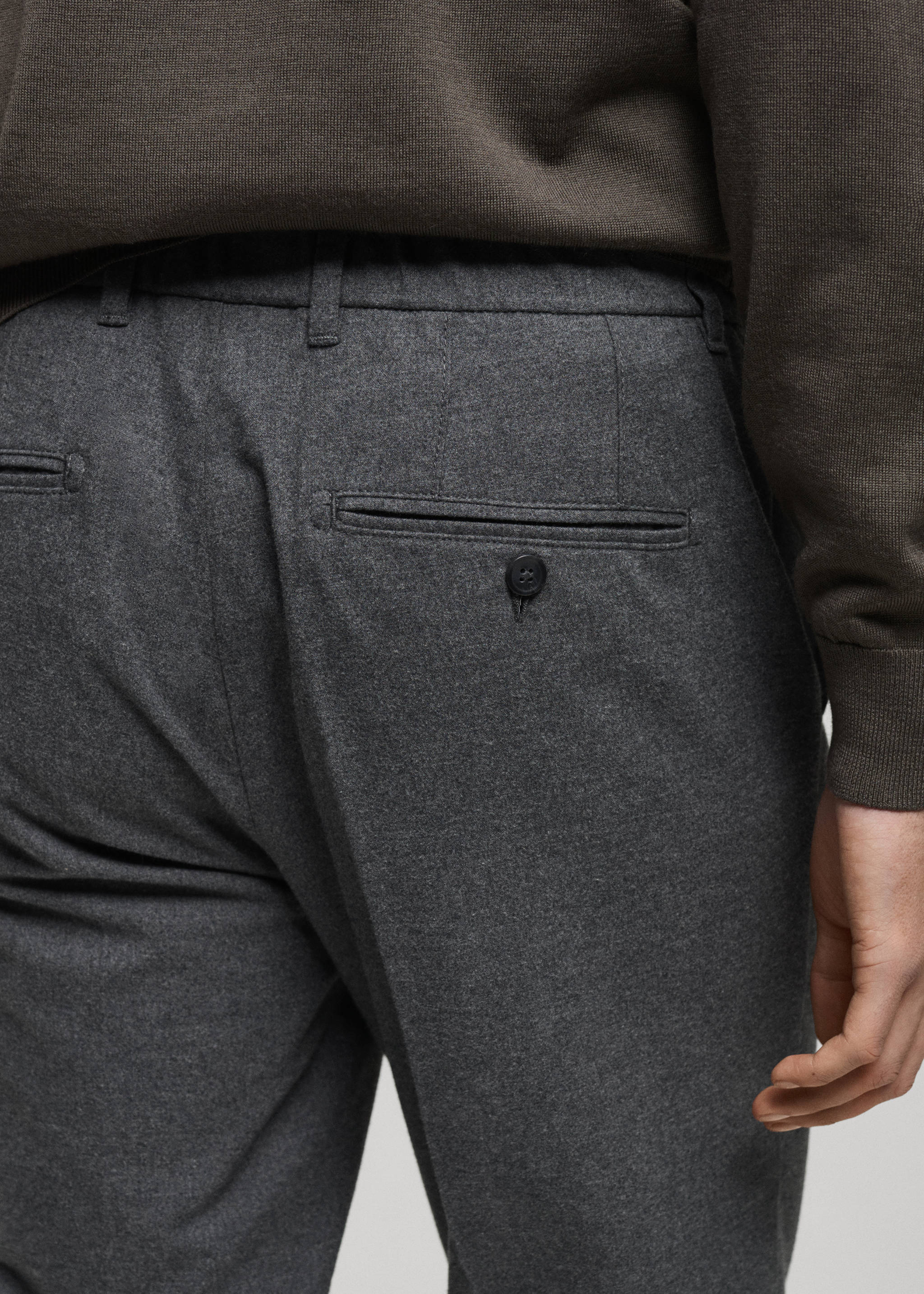 Pantalons franel·la regular fit - Detall de l'article 6