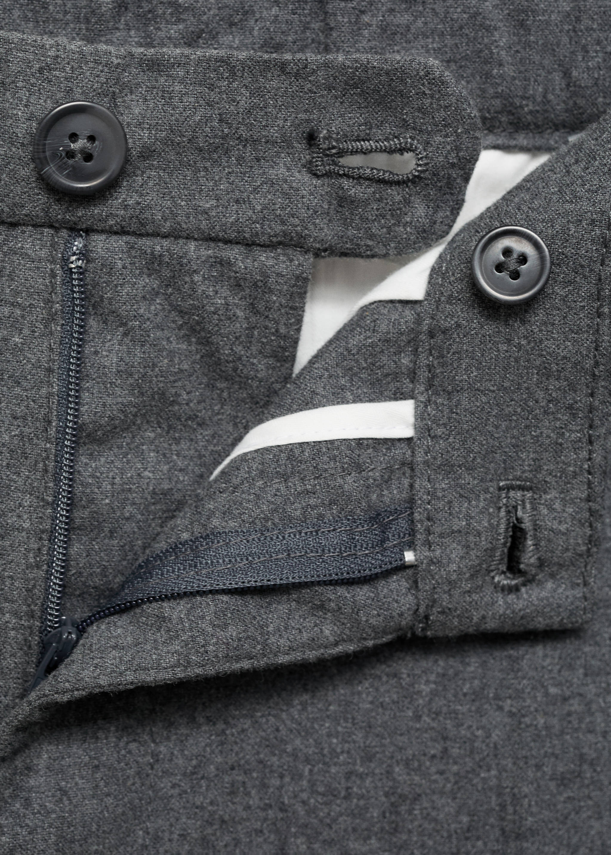 Pantalons franel·la regular fit - Detall de l'article 8