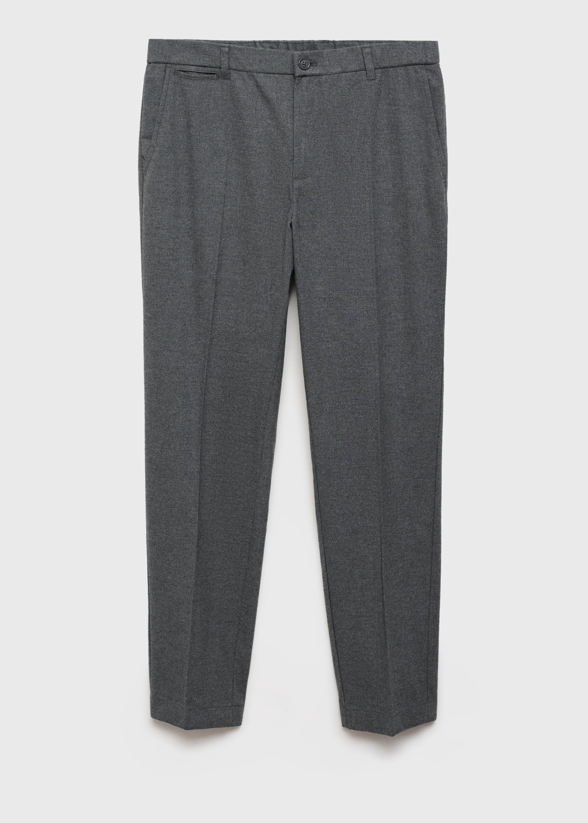 Regular-fit flannel pants - Article without model
