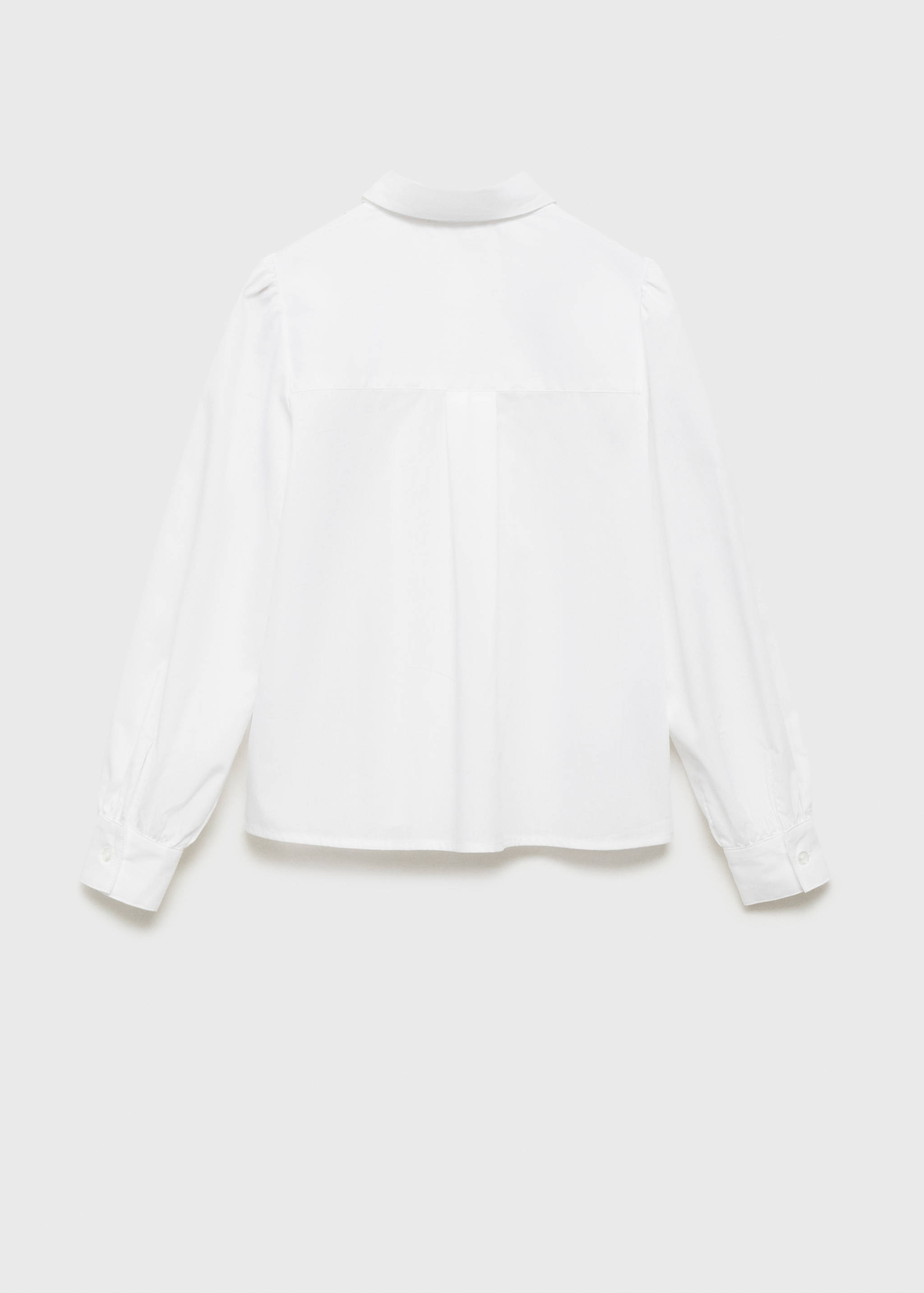 Cotton shirt with jewel buttons - Reverse of the article