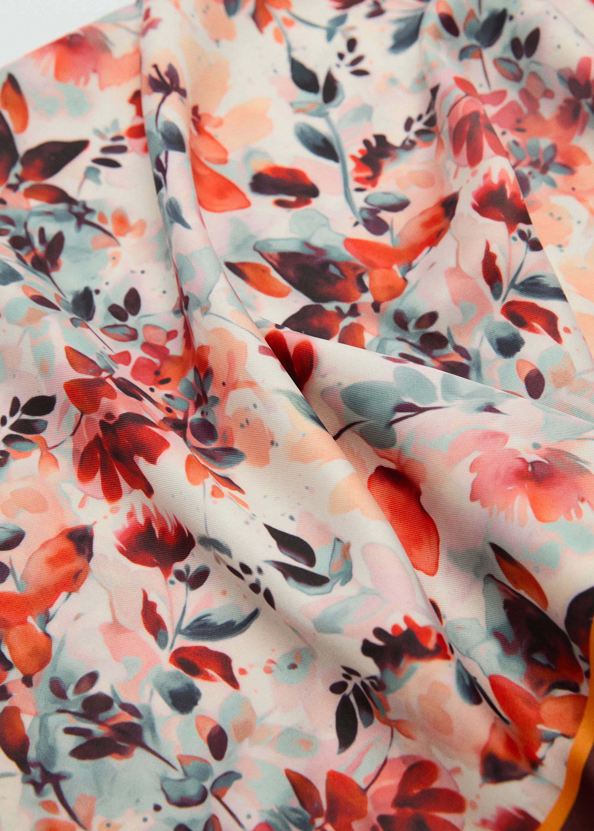 Floral print scarf - Medium plane