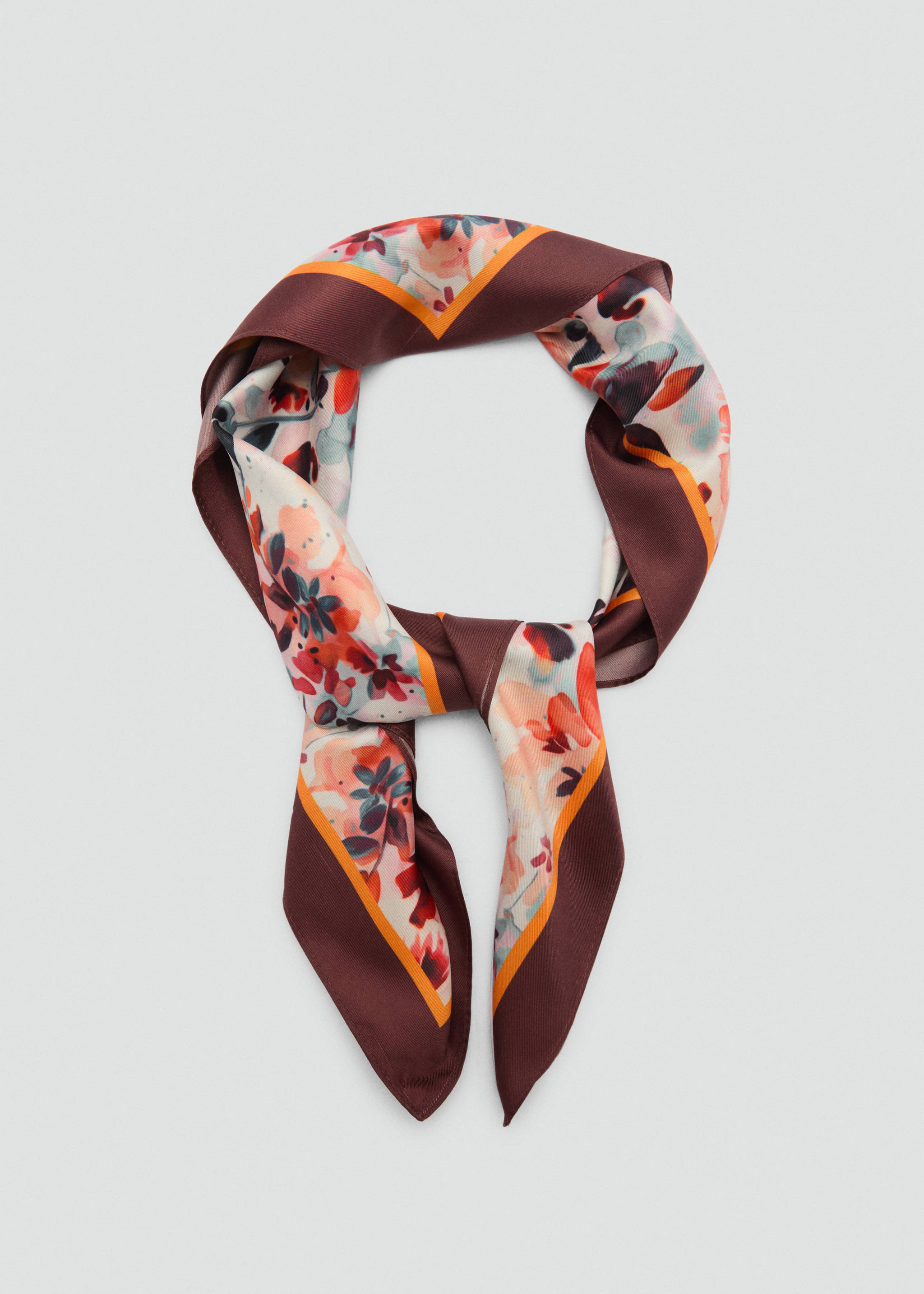 Floral print scarf - Details of the article 1