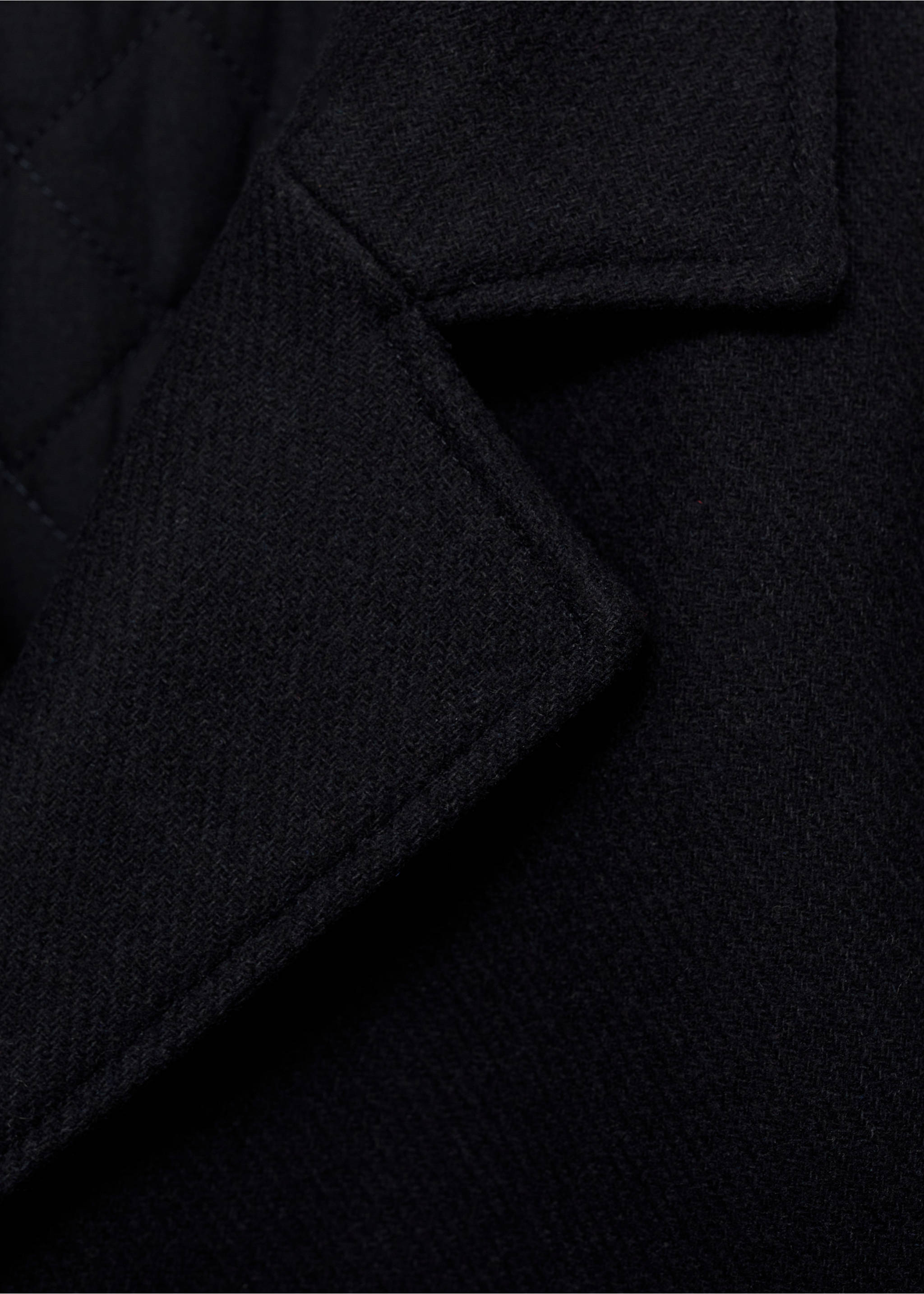 Manteau laine boutons - Détail de l'article 8, Bleu marine foncé. Ref: 87020288-00.