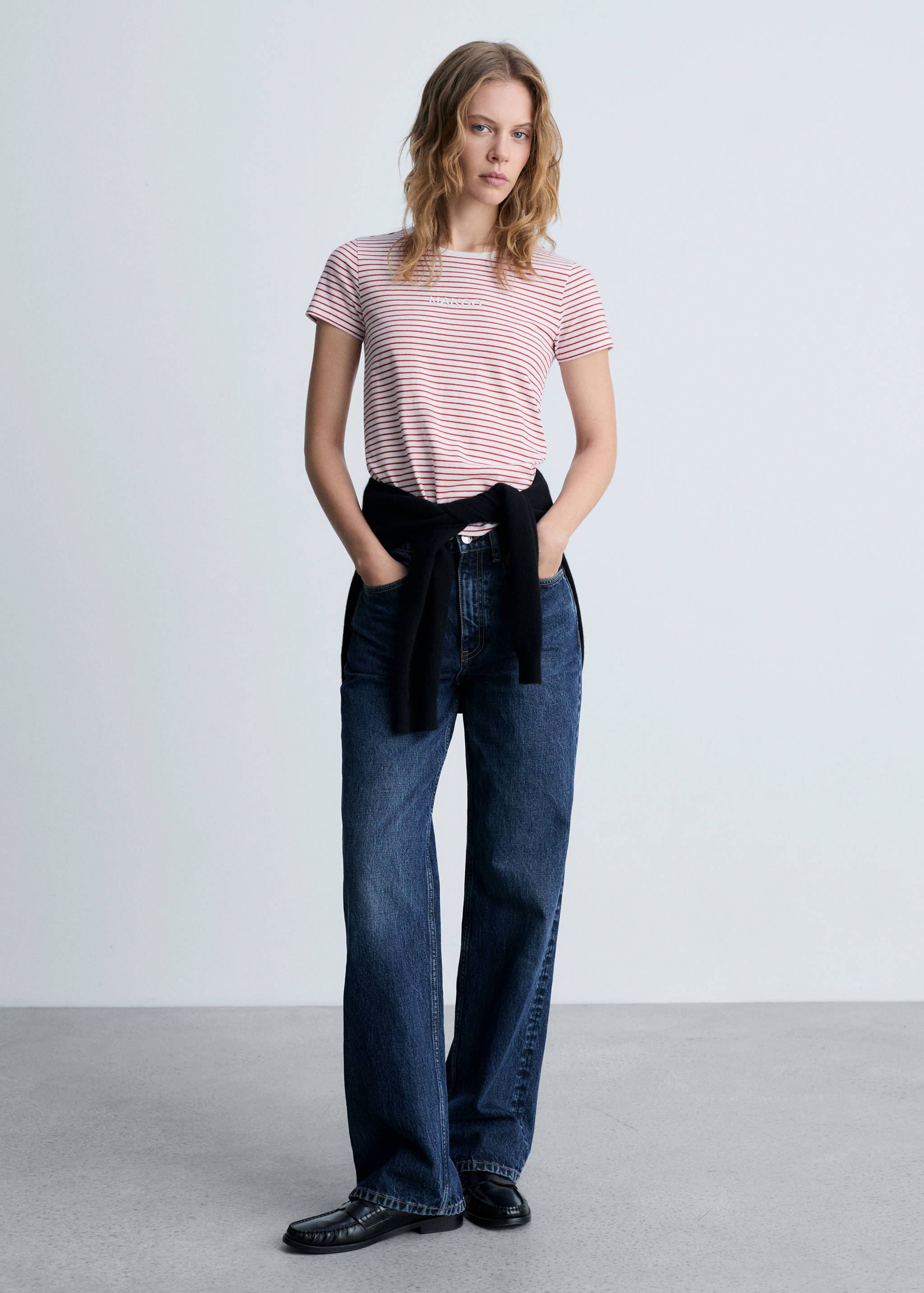 Striped logo T-shirt - General plane