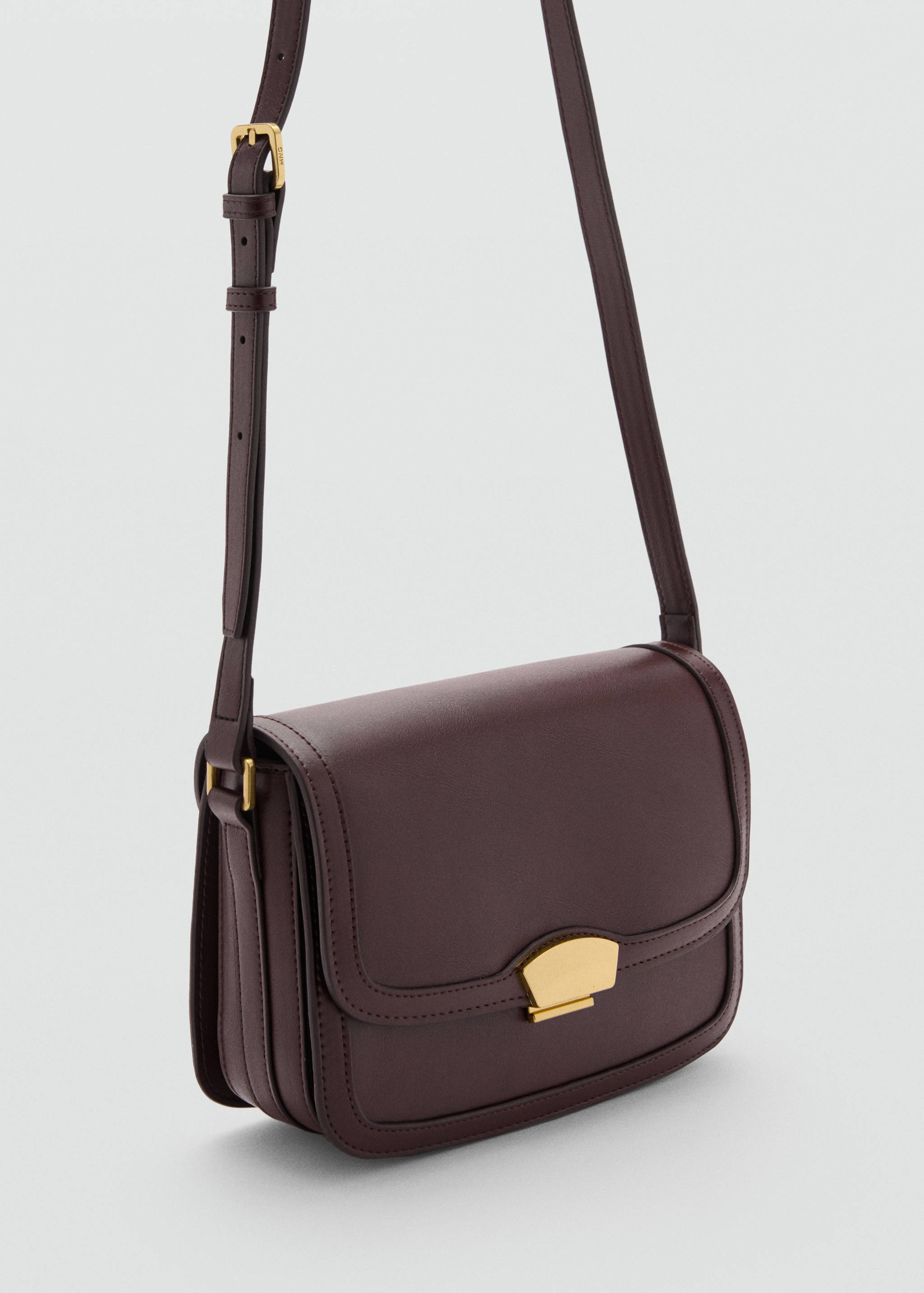 Crossbody bag with metal closure - Medium plane