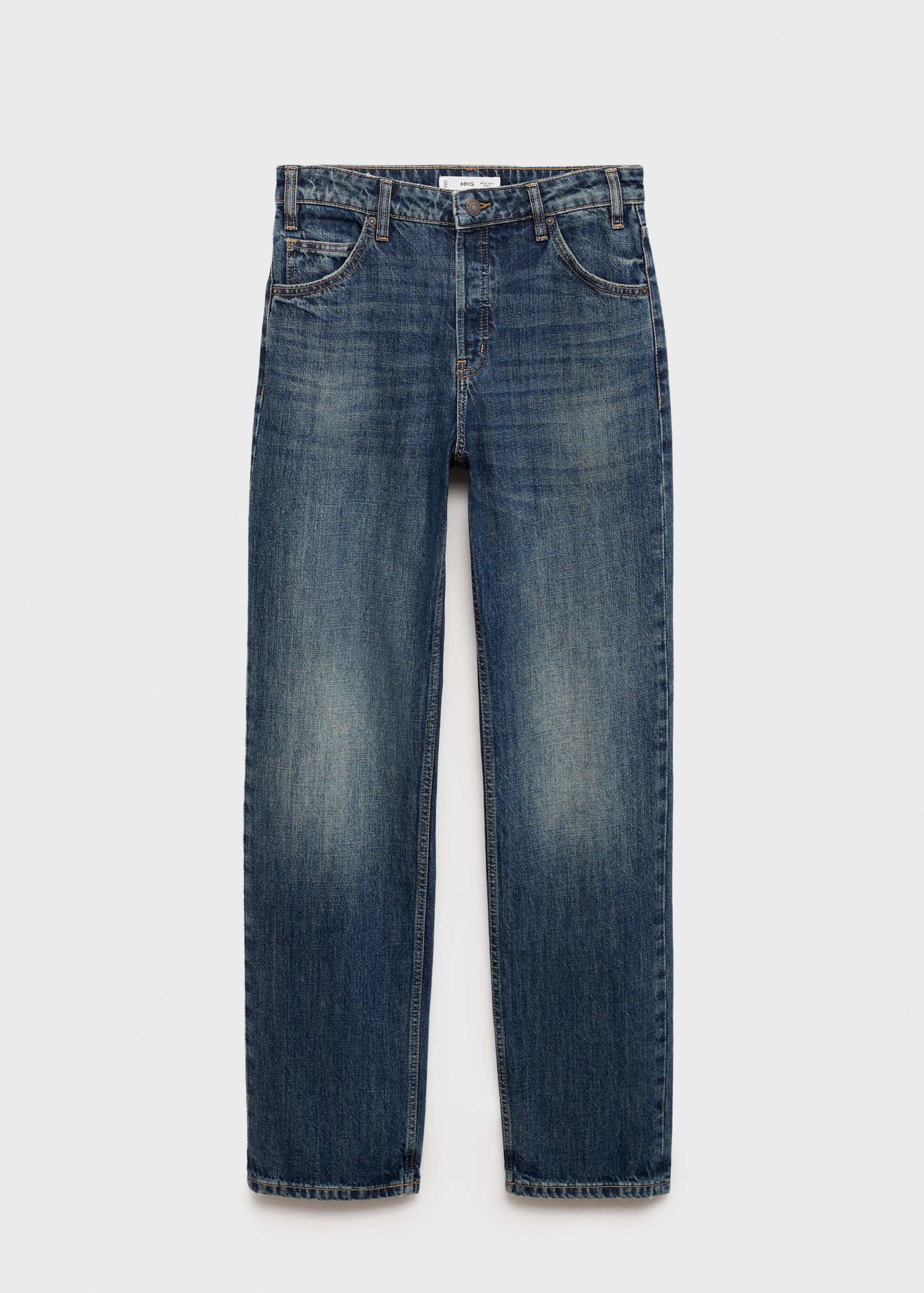 Mid-rise straight jeans - Article without model