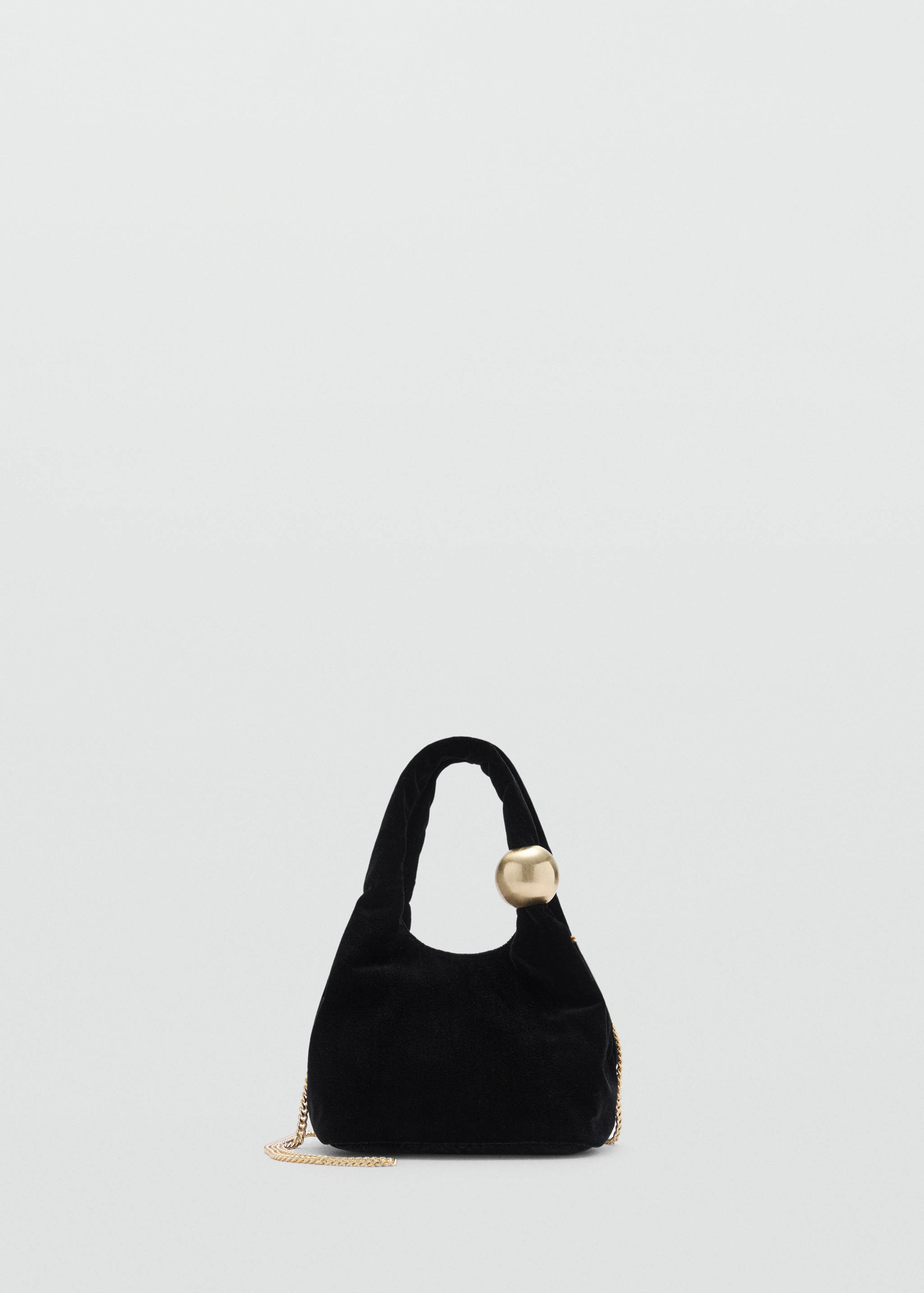 Sac velours détail boule - Article sans modèle