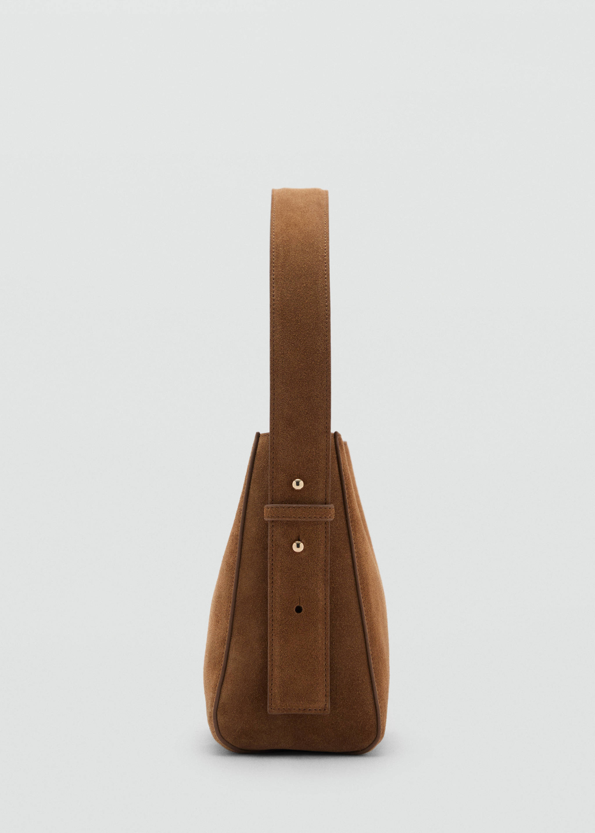 Carteira shopper míni de pele croûte - Pormenor do artigo 1