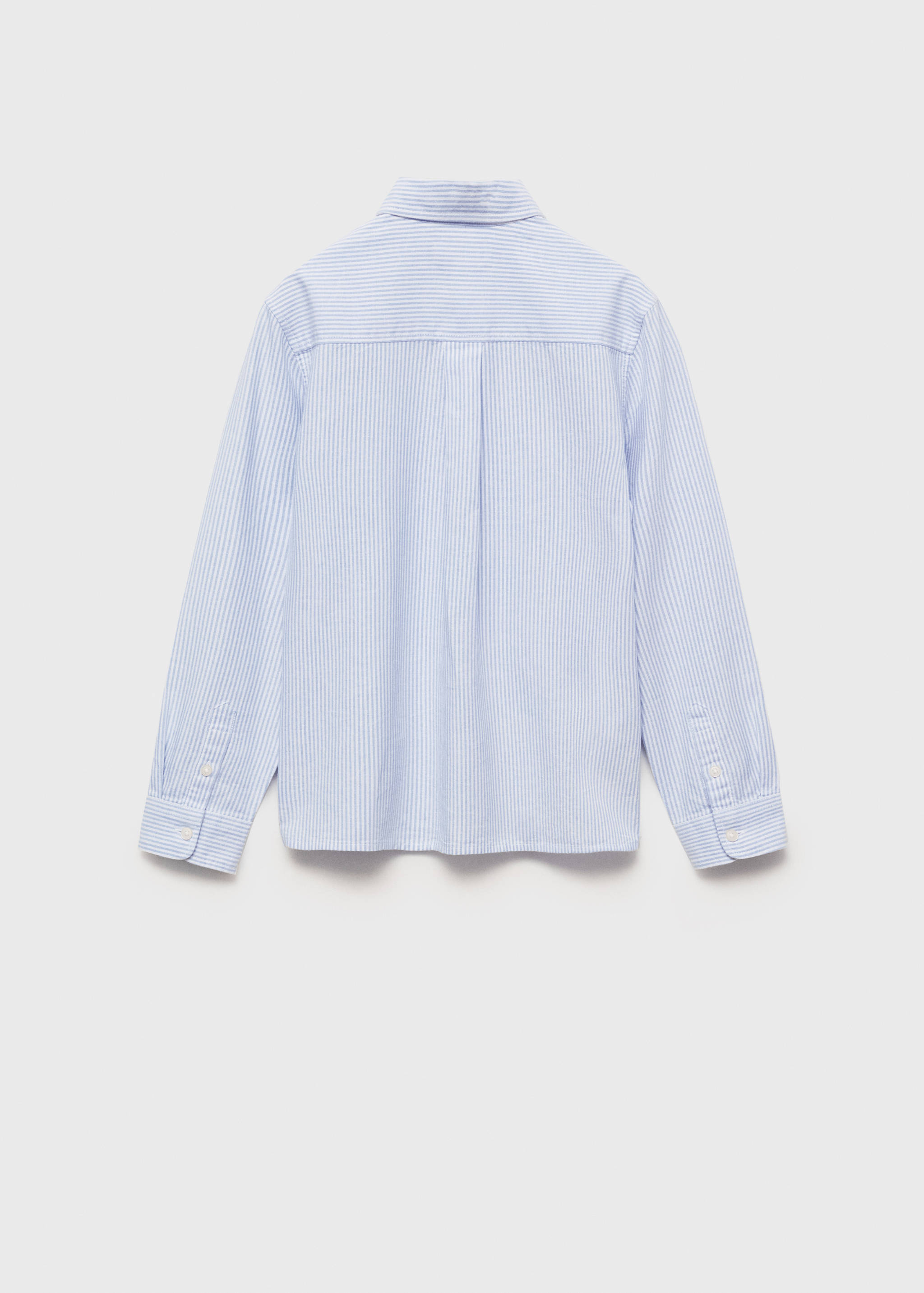 100% cotton Oxford striped shirt - Reverse of the article