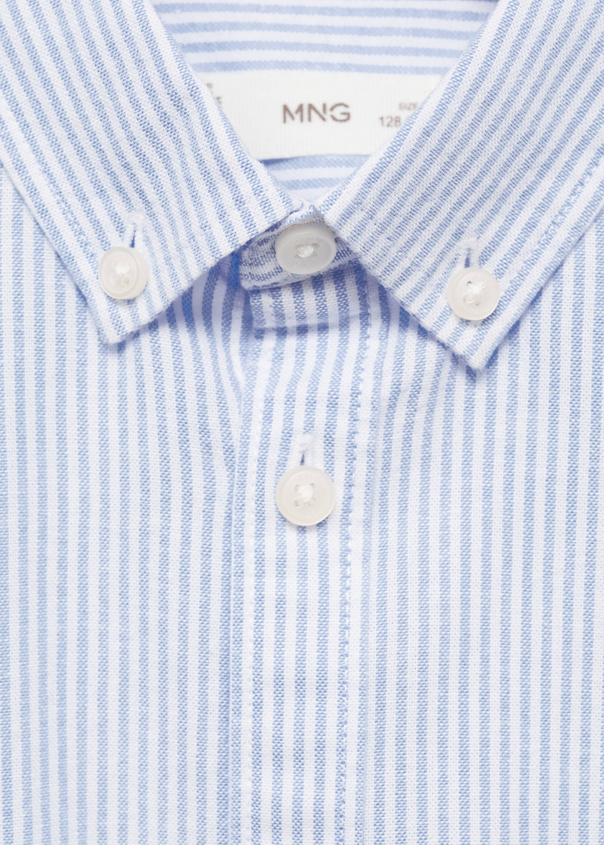 100% cotton Oxford striped shirt - Details of the article 8