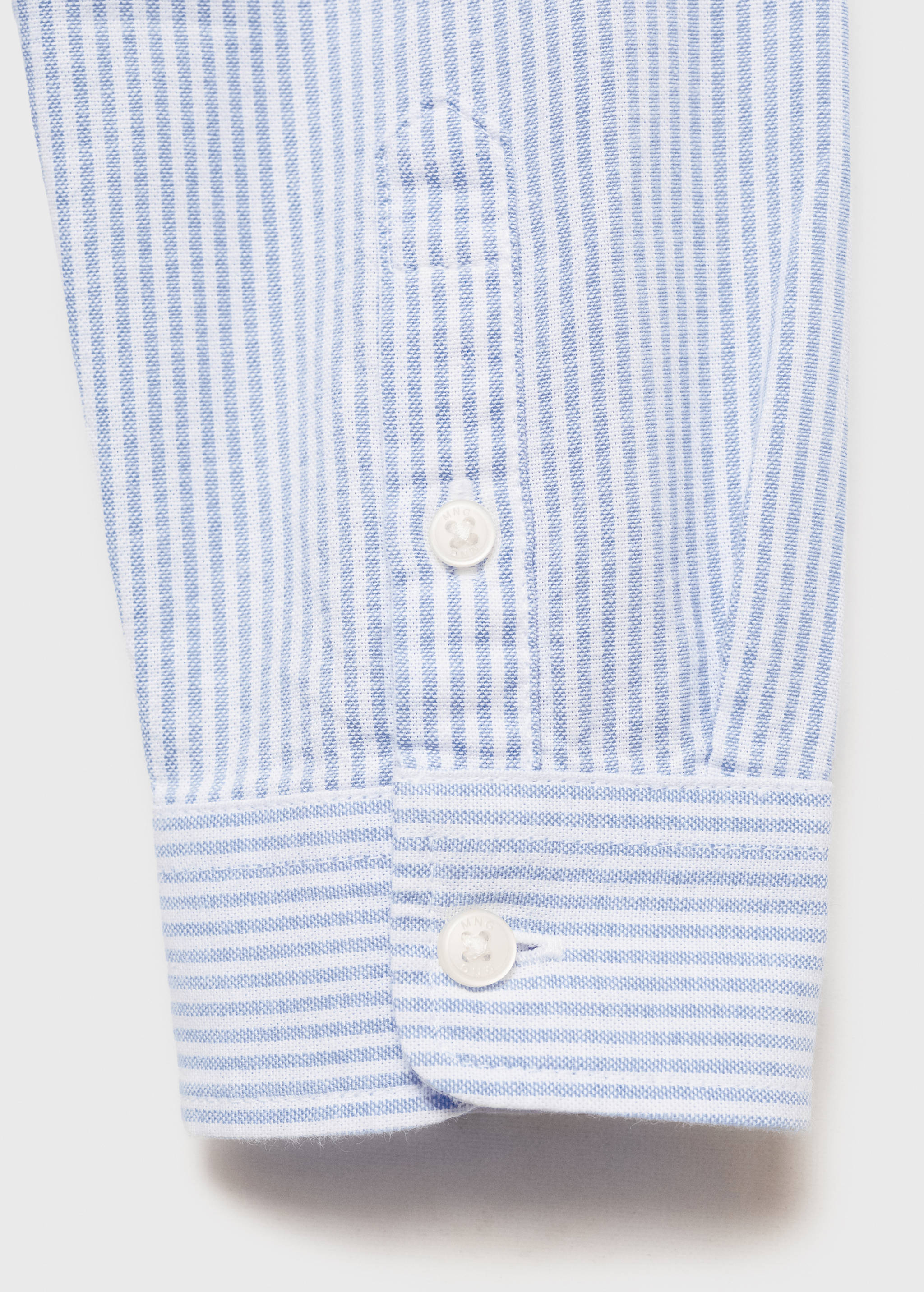 100% cotton Oxford striped shirt - Details of the article 0