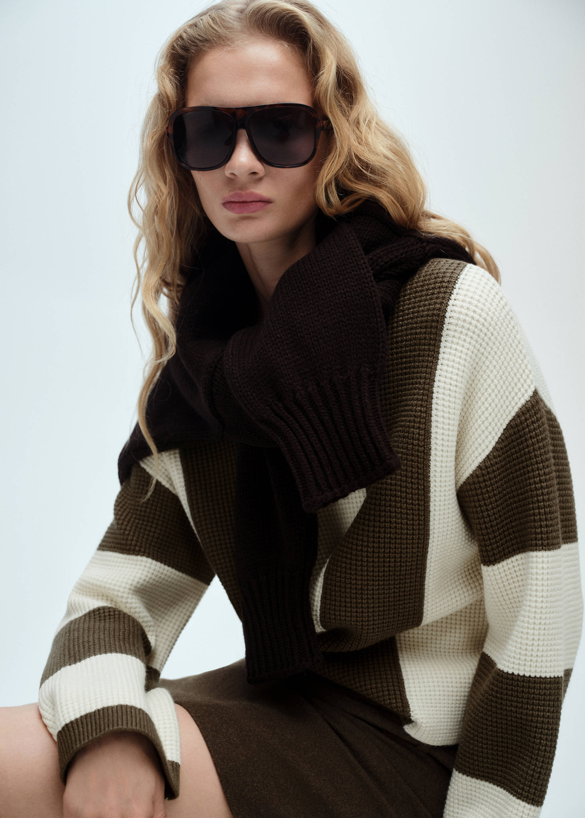 Knit striped sweater - Details of the article 2